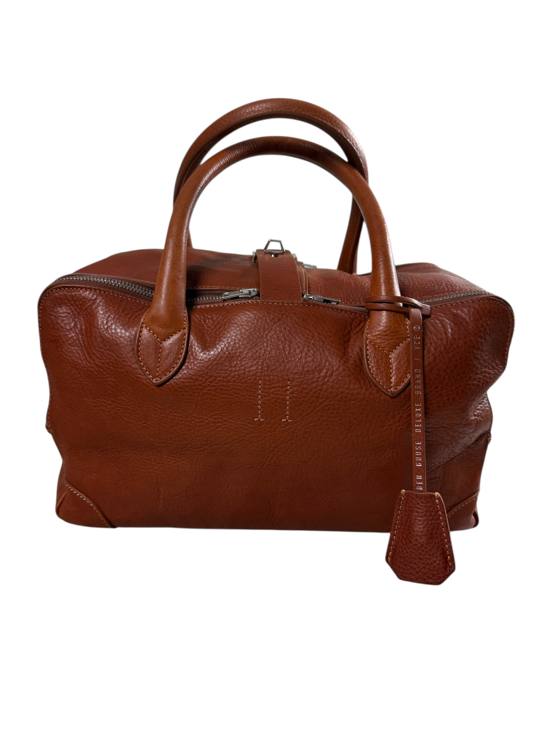 Sac Golden Goose marron taille Petit Modèle - Vue de face
