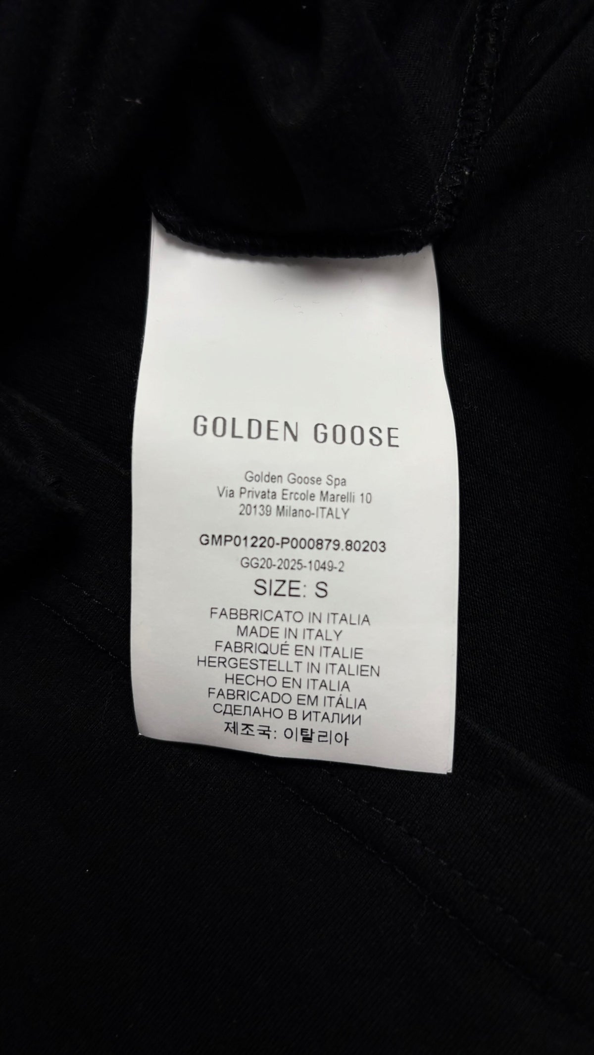 Tee-shirt Golden Goose noir taille S - vue 4/4
