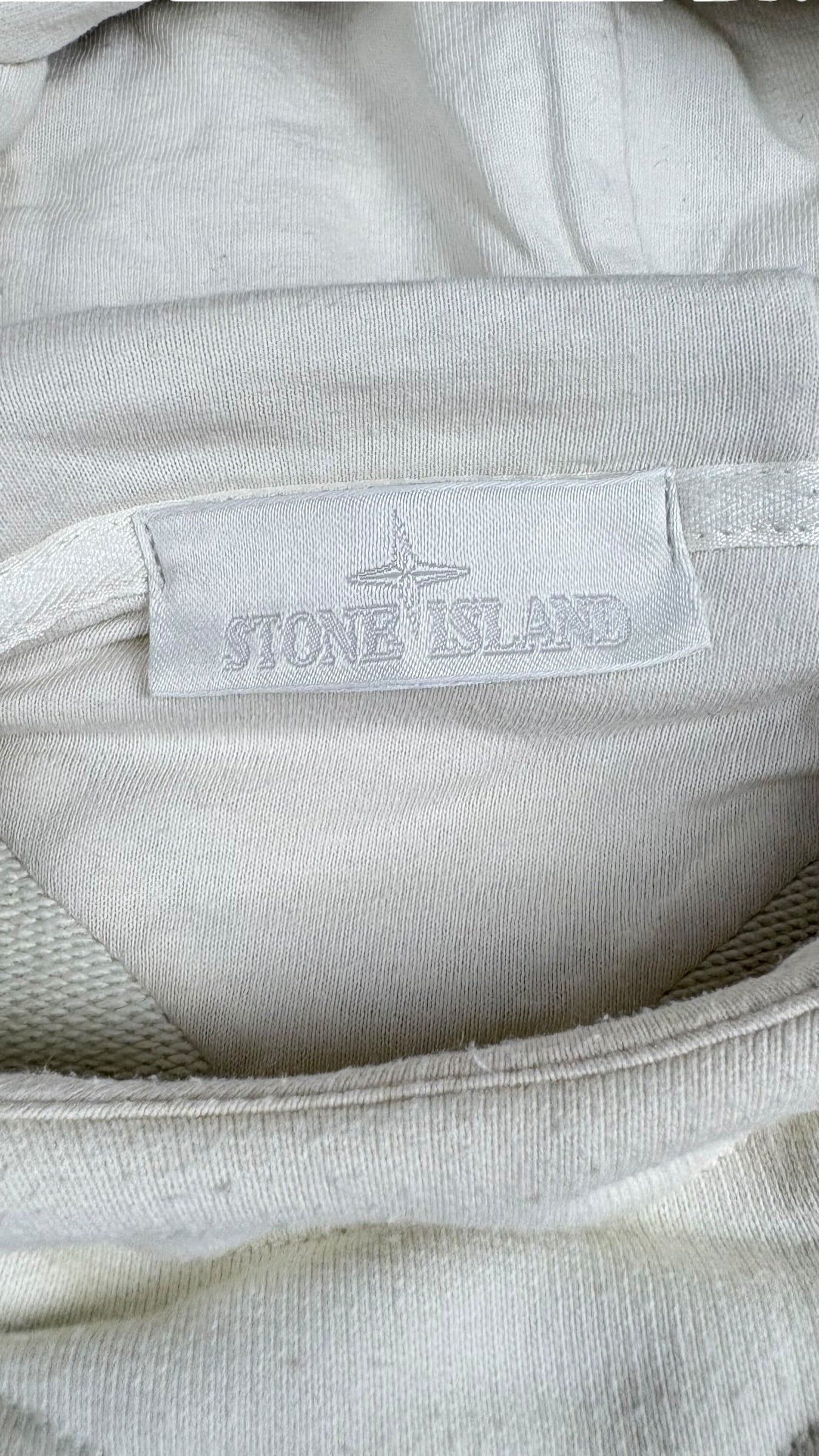 Hoodie Sweat-Shirt Stone Island Ghost crème taille M - vue 3/5