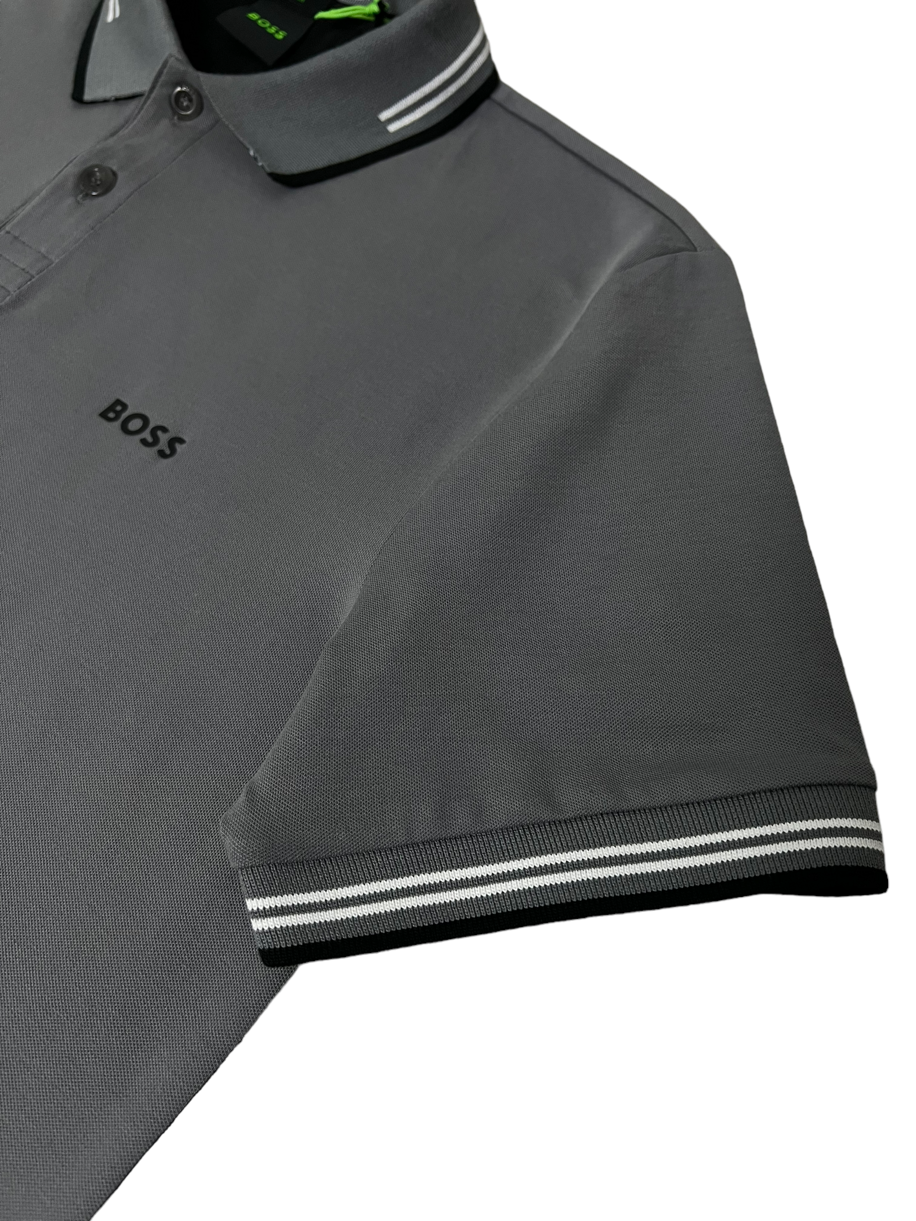 Polo Hugo Boss gris taille S - Détail