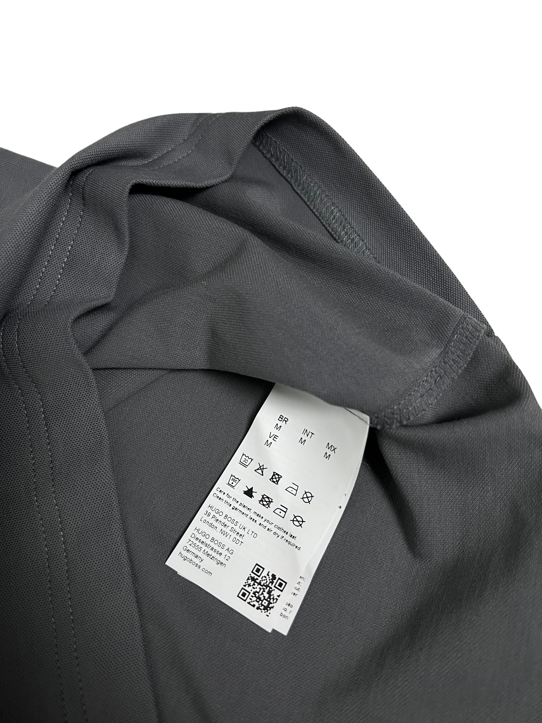 Polo Hugo Boss gris taille S - Vue côté