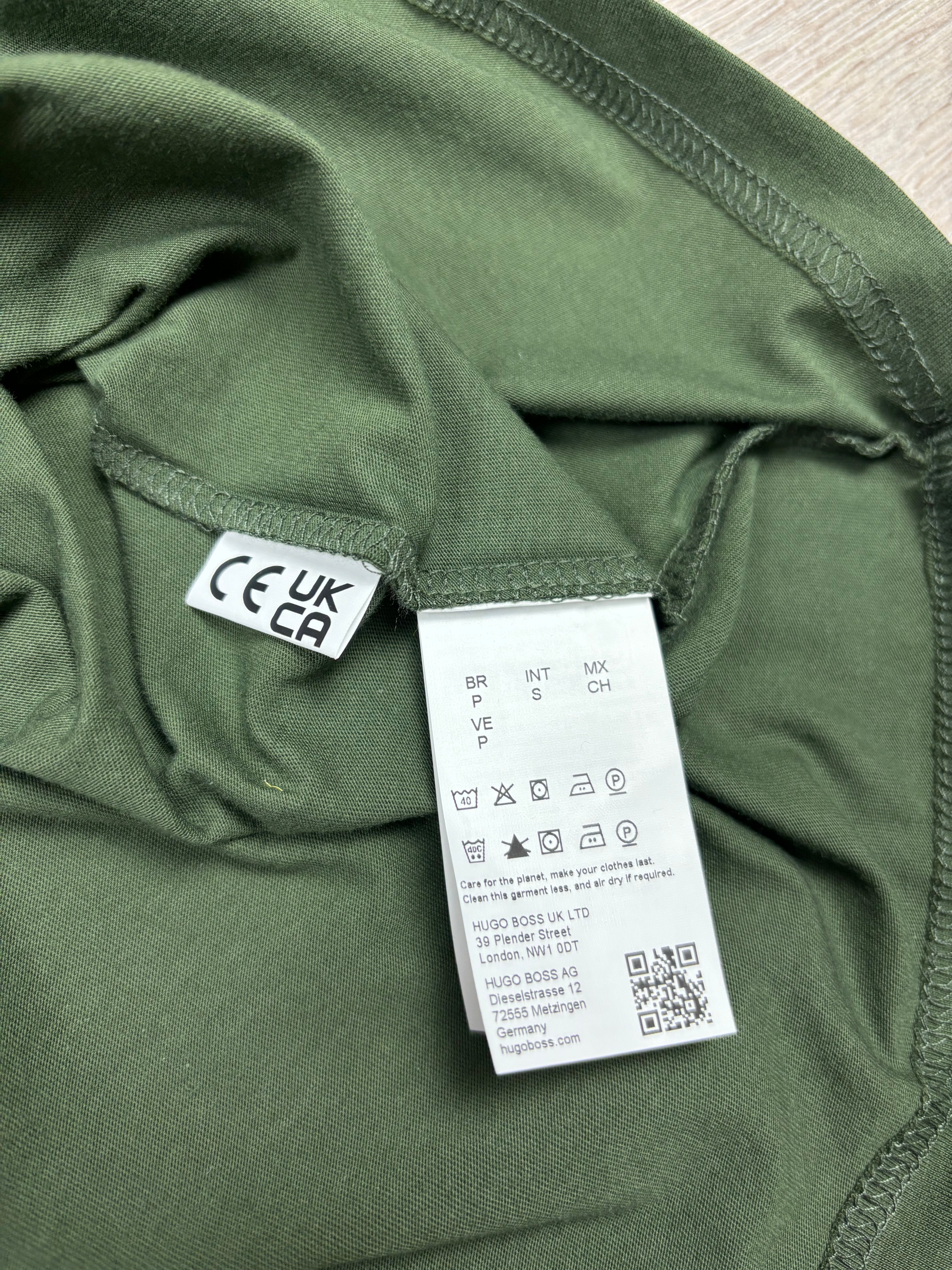 Veste Hugo Boss kaki taille S - Logo et étiquette
