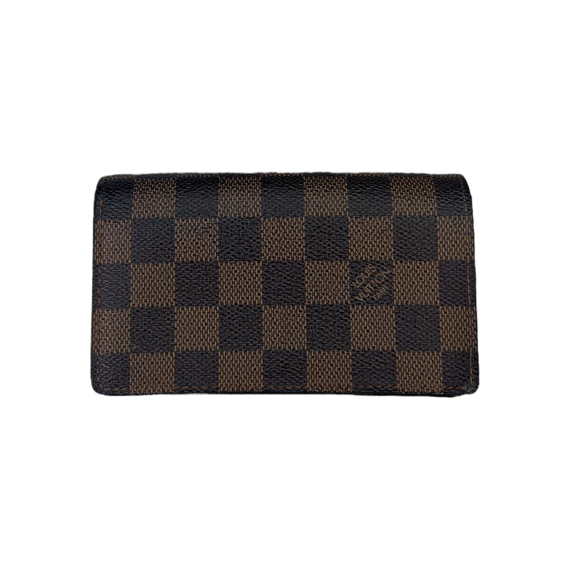 Louis Vuitton Fold Over Monogram Canvas Wallet in Brown