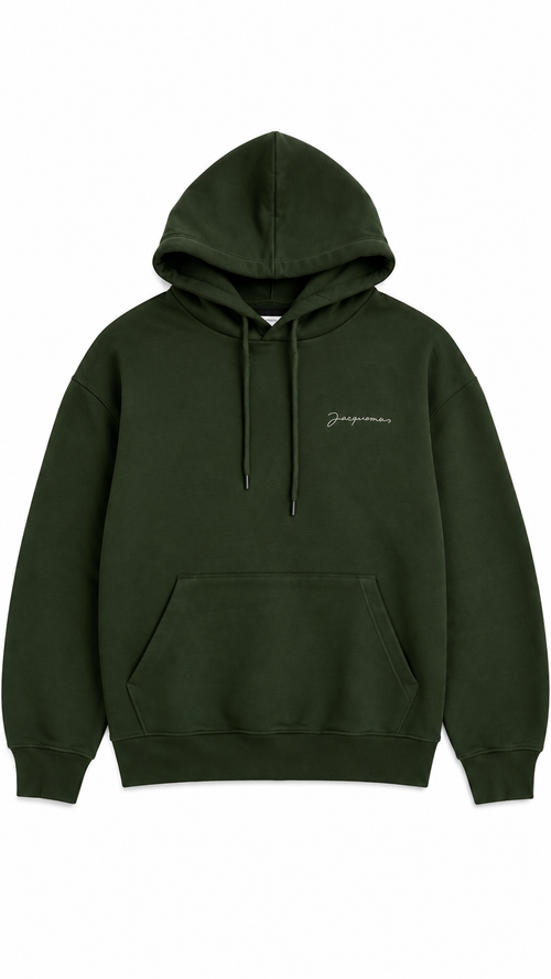 Felpa con cappuccio Jacquemus ricamata - Kaki - Taglia S - Nuovo
