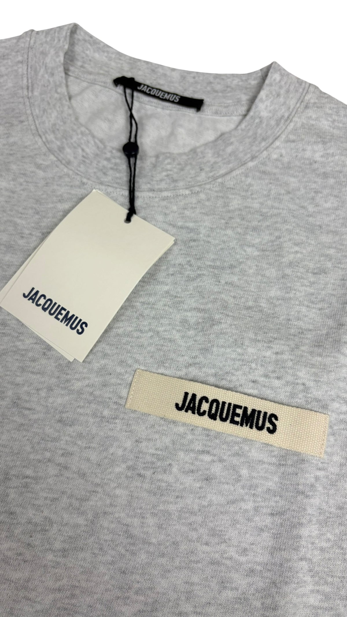 T-shirt Jacquemus Le T-shirt Gros Grain gris neuf - vue 3/4