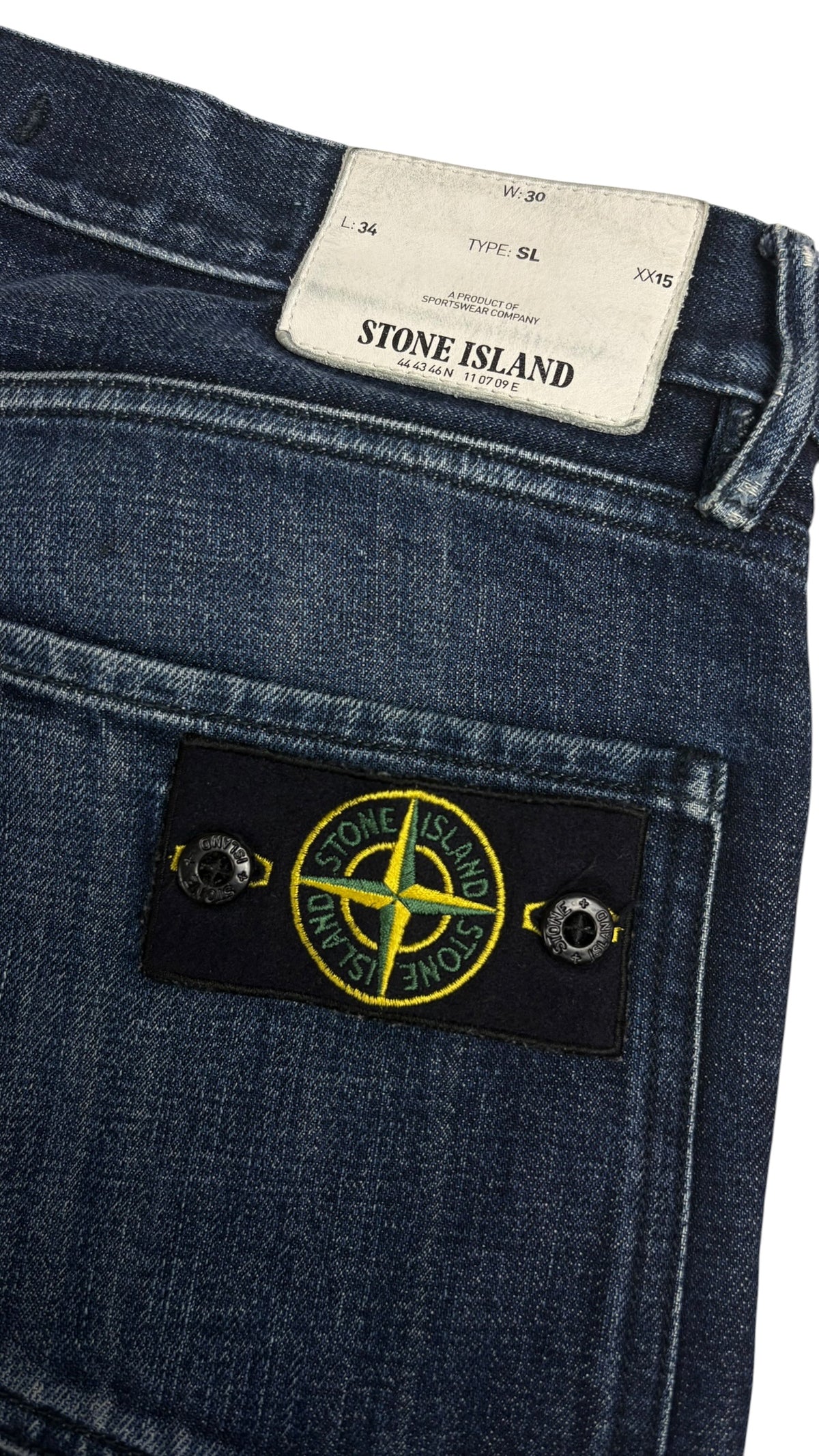 Jean Stone Island marine taille W30 - vue 3/5