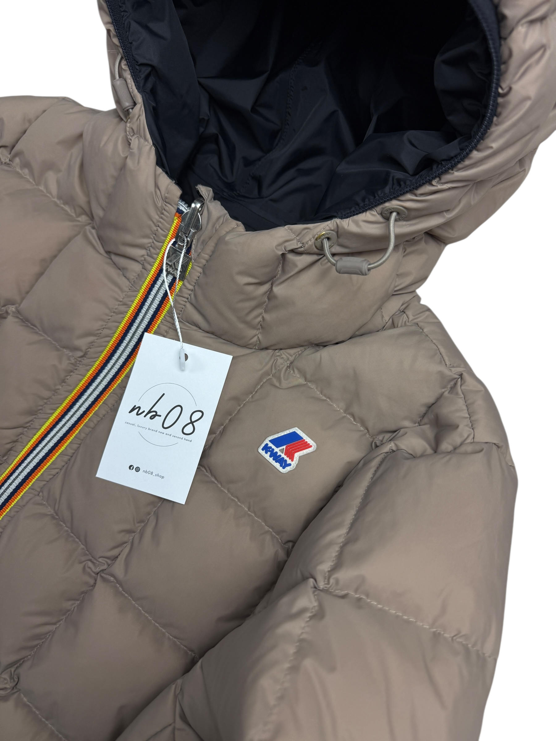 Doudoune K-Way marine taille M - Détail
