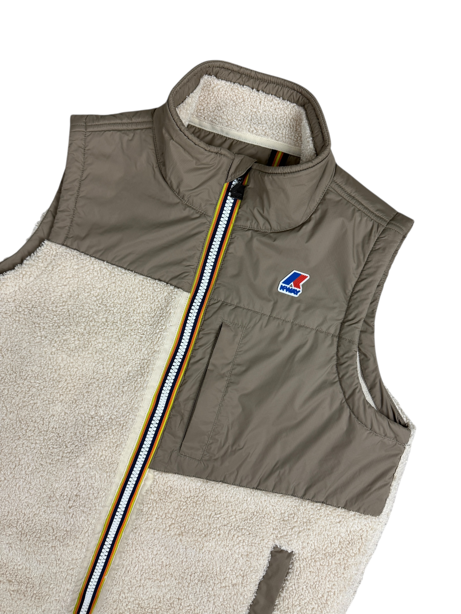 Gilet K-Way crème taille M - Détail