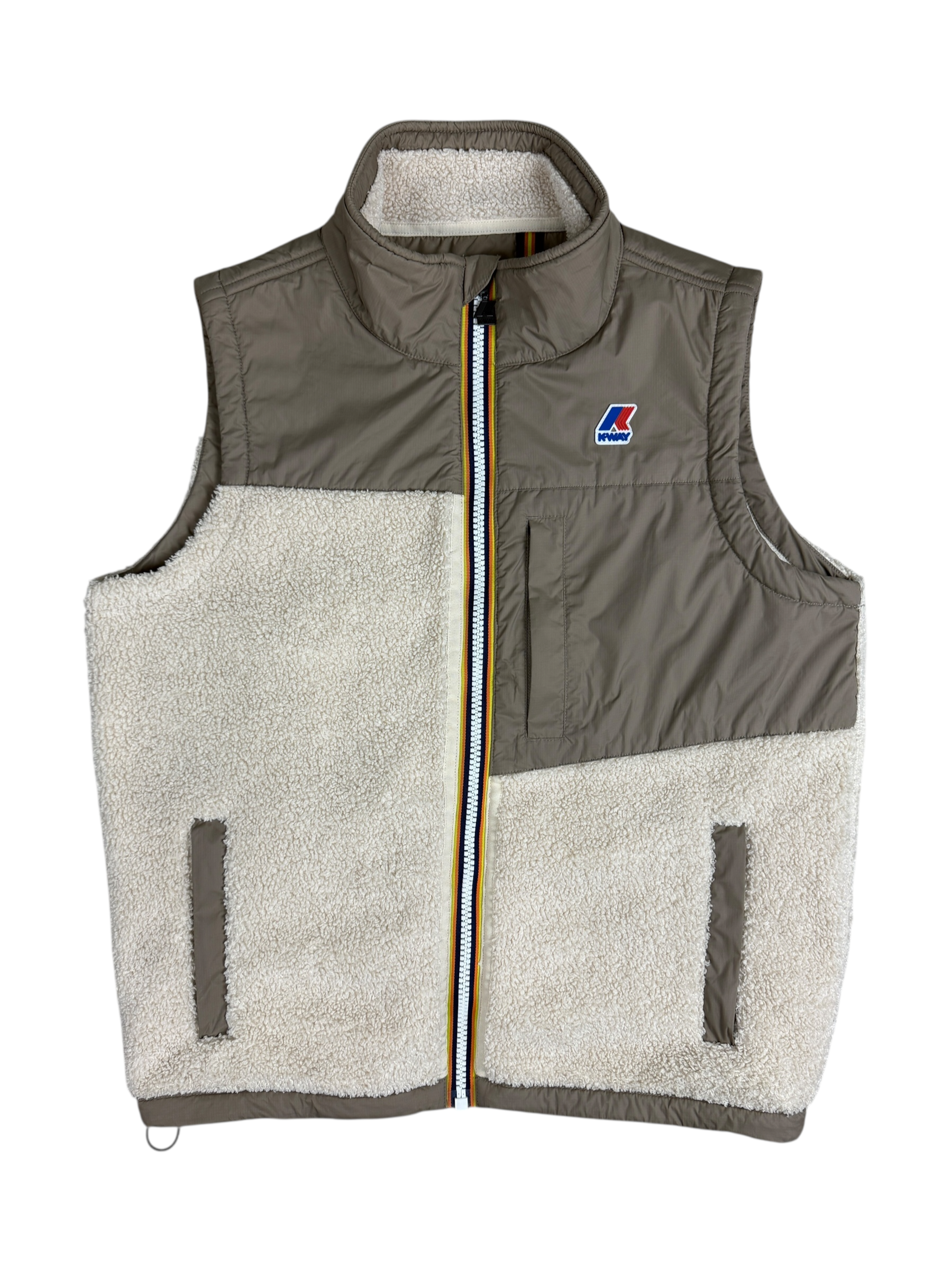 Gilet K-Way crème taille M - Vue de face