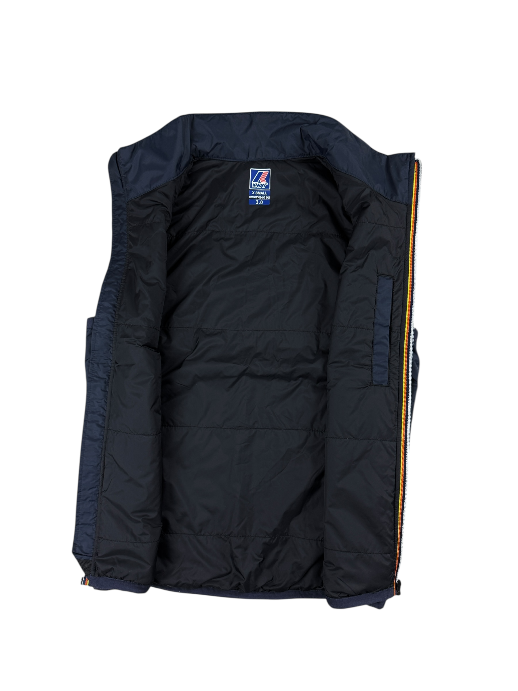 Gilet K-Way marine taille XS - Vue de dos