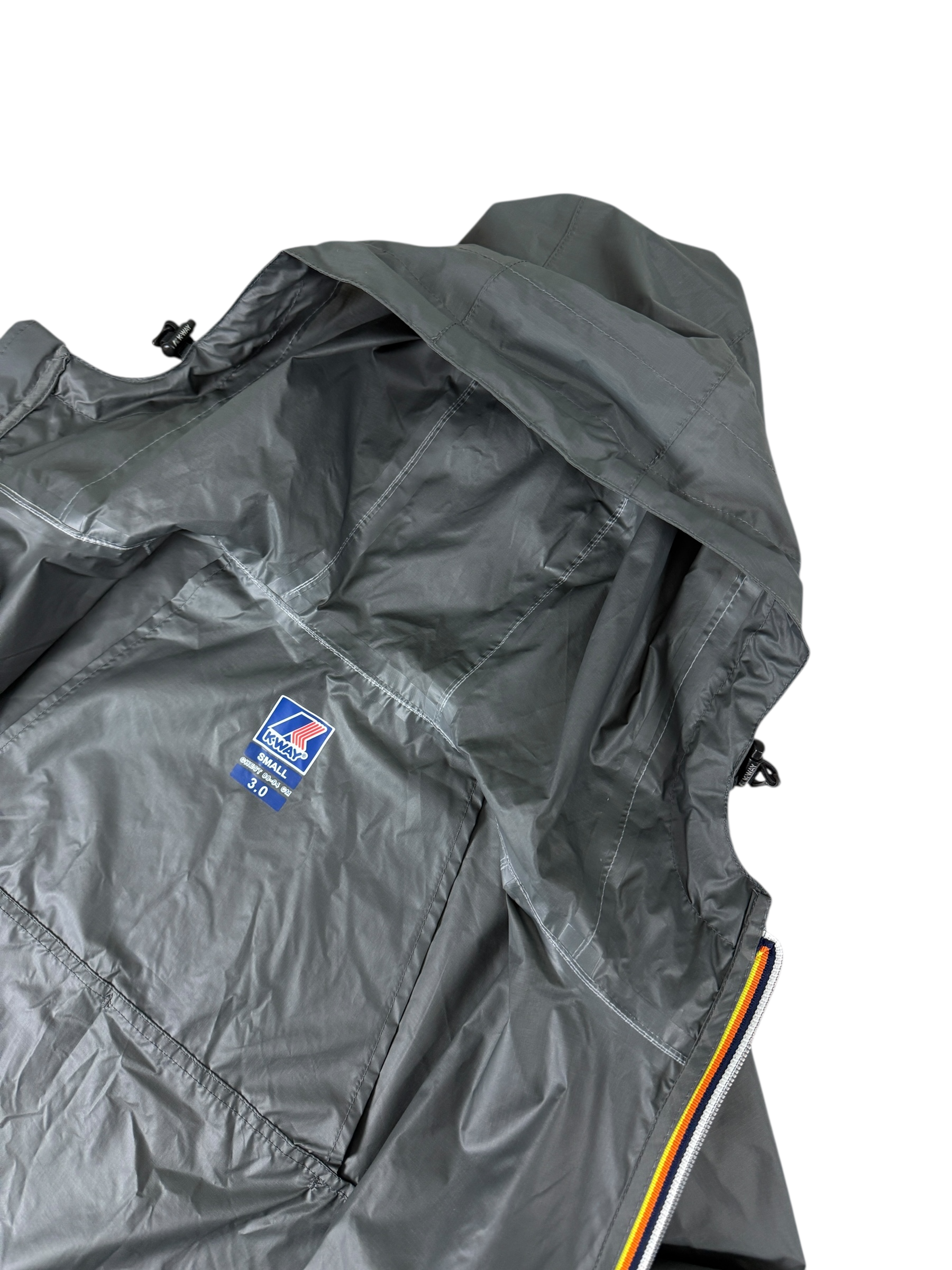 Parka K-Way gris taille S - Vue de dos