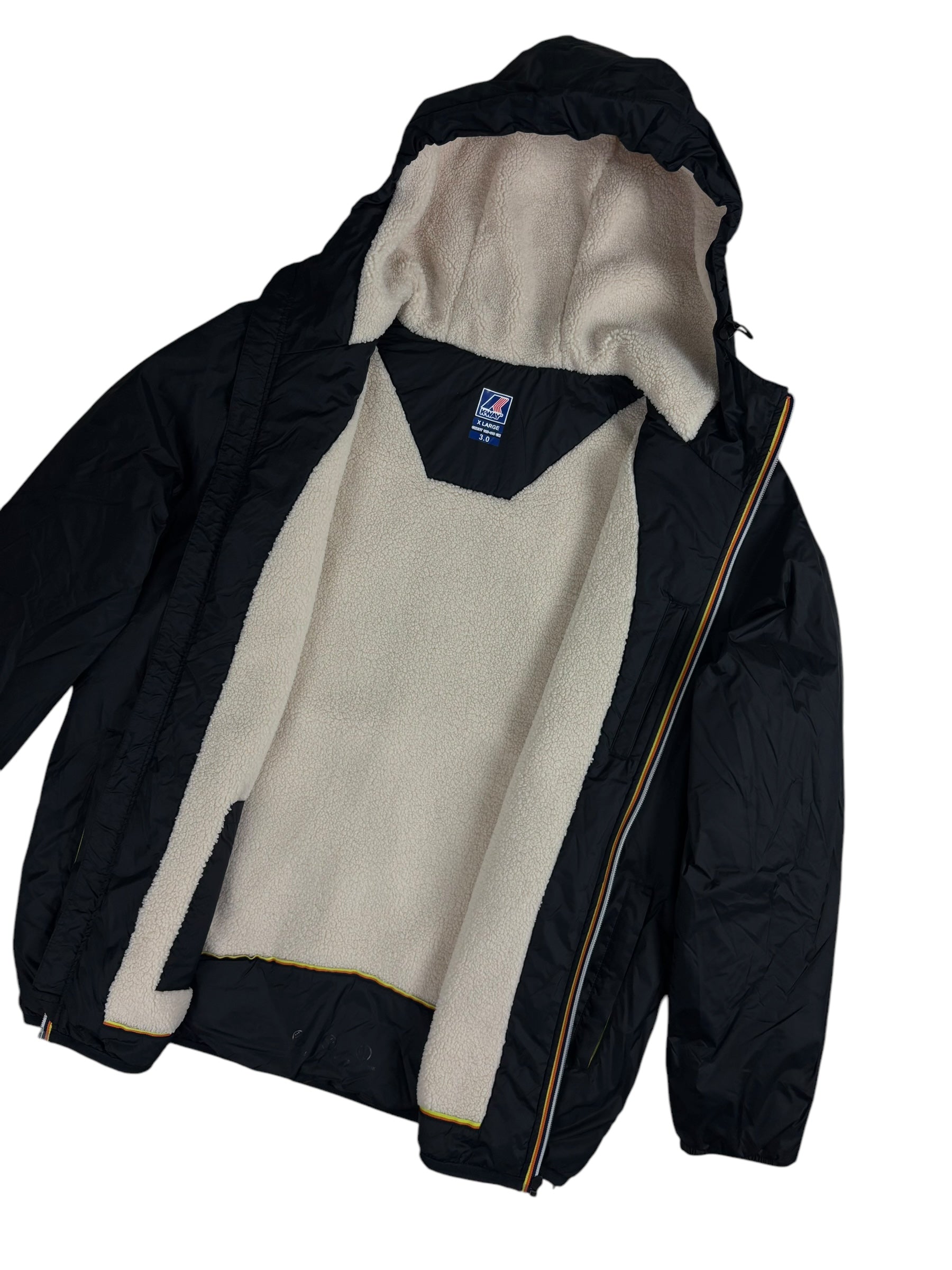 Parka K-Way marine taille XL - Détail