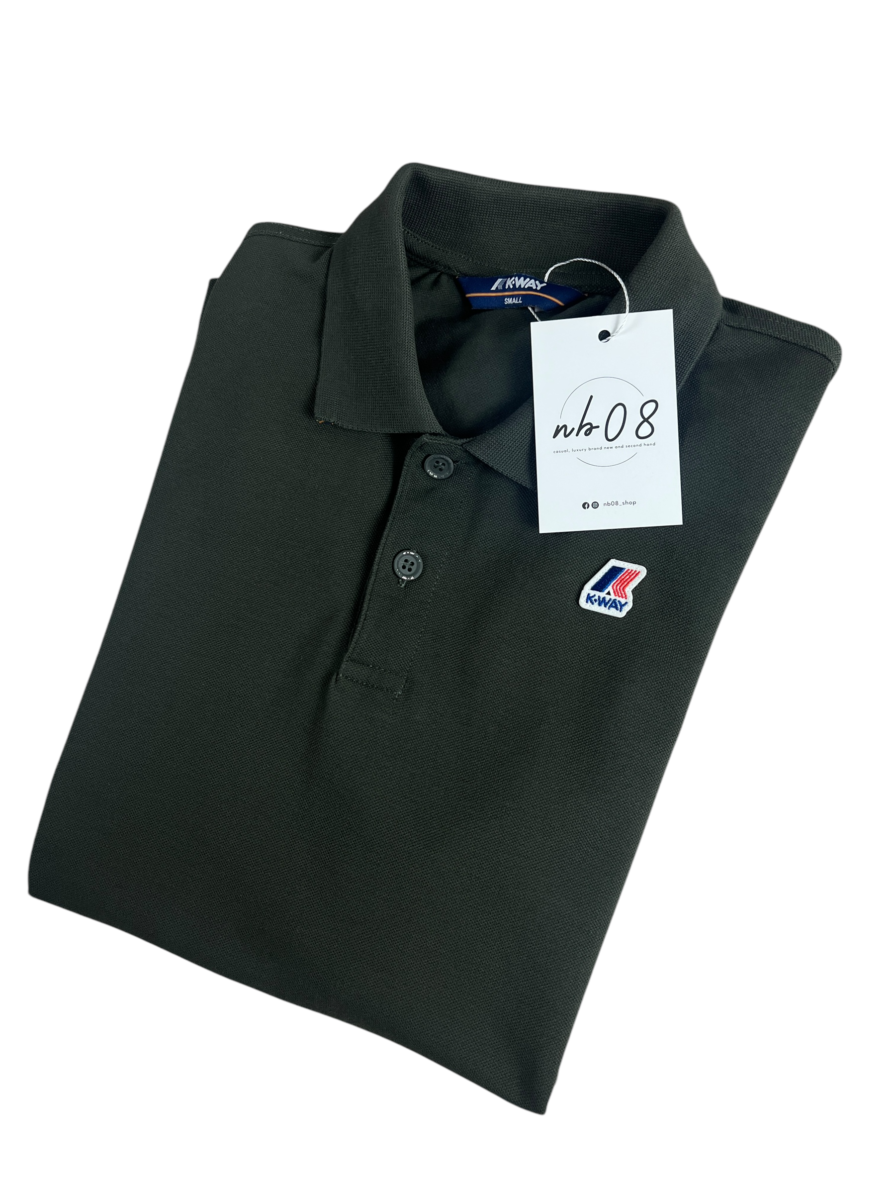 Polo K-Way kaki taille S - Détail