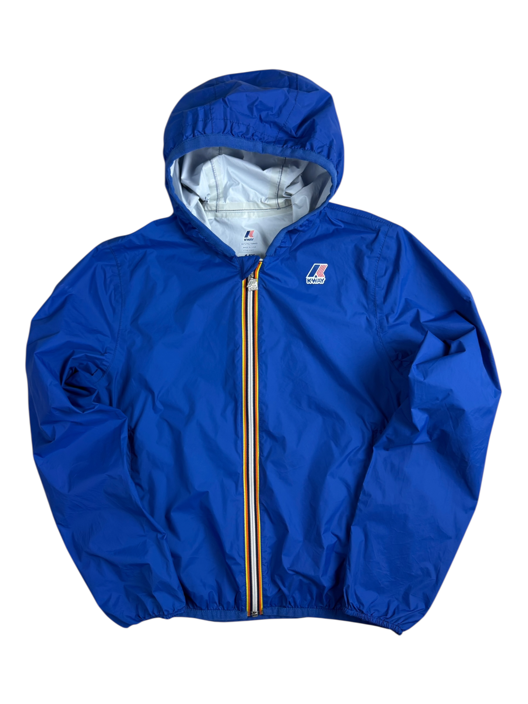 Veste K-Way bleu taille XS - Vue de face