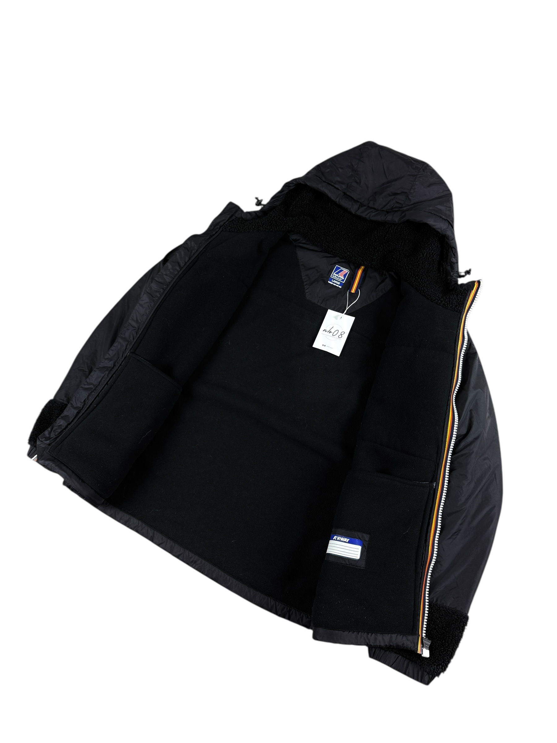 Veste K-Way noir taille L - Vue de dos