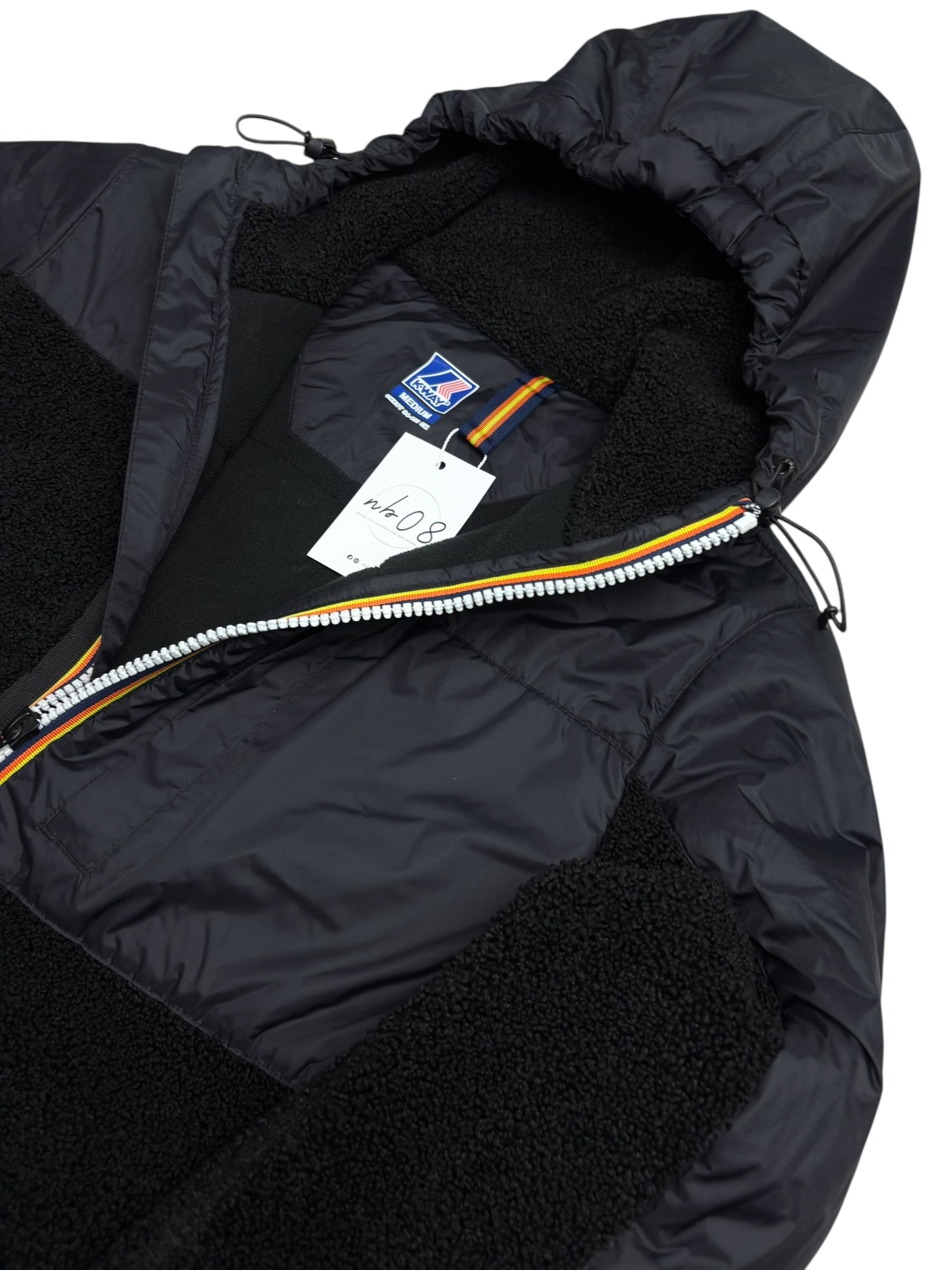 Veste K-Way noir taille M - Logo et étiquette