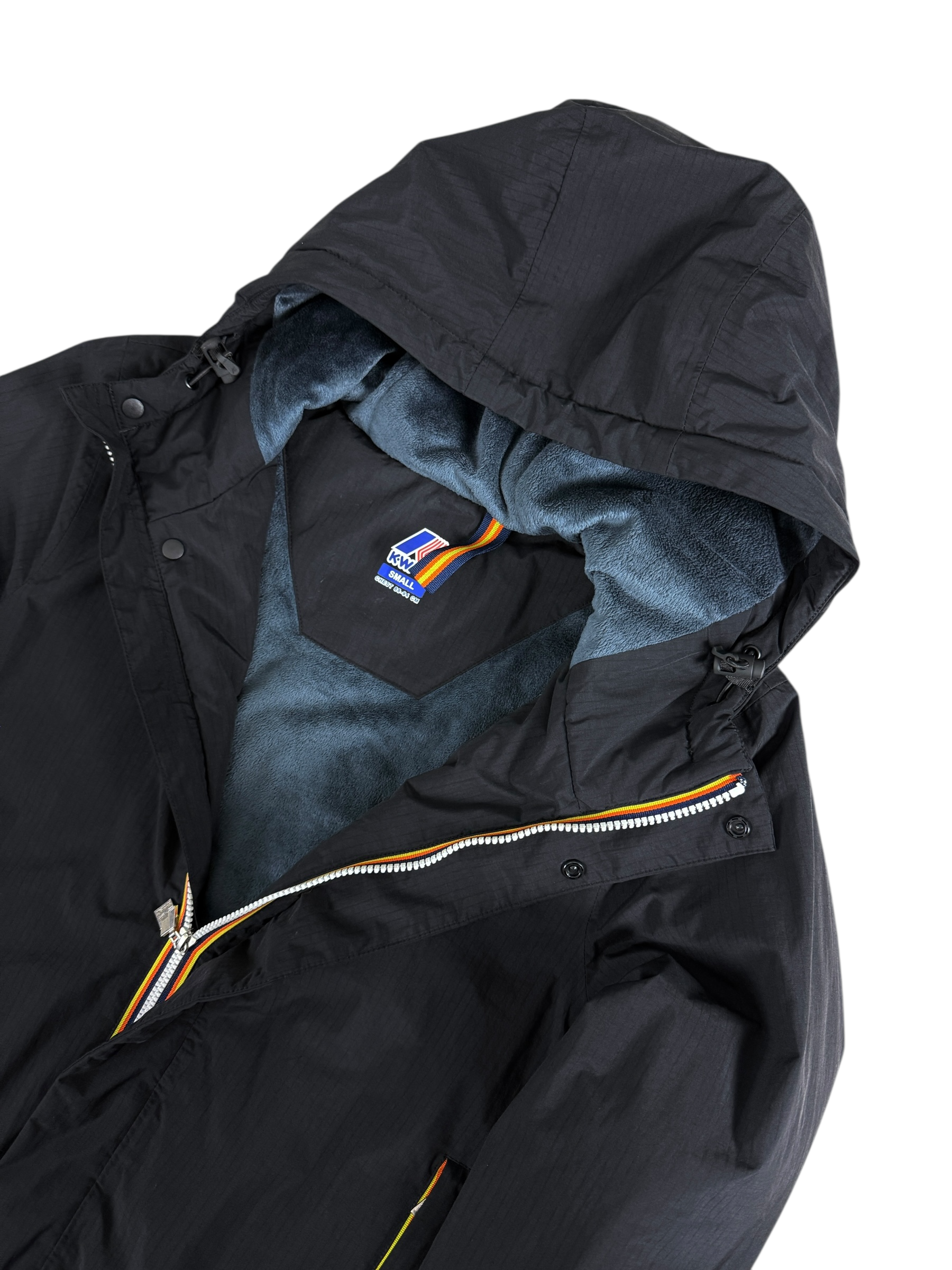 Veste K-Way noir taille S - Détail