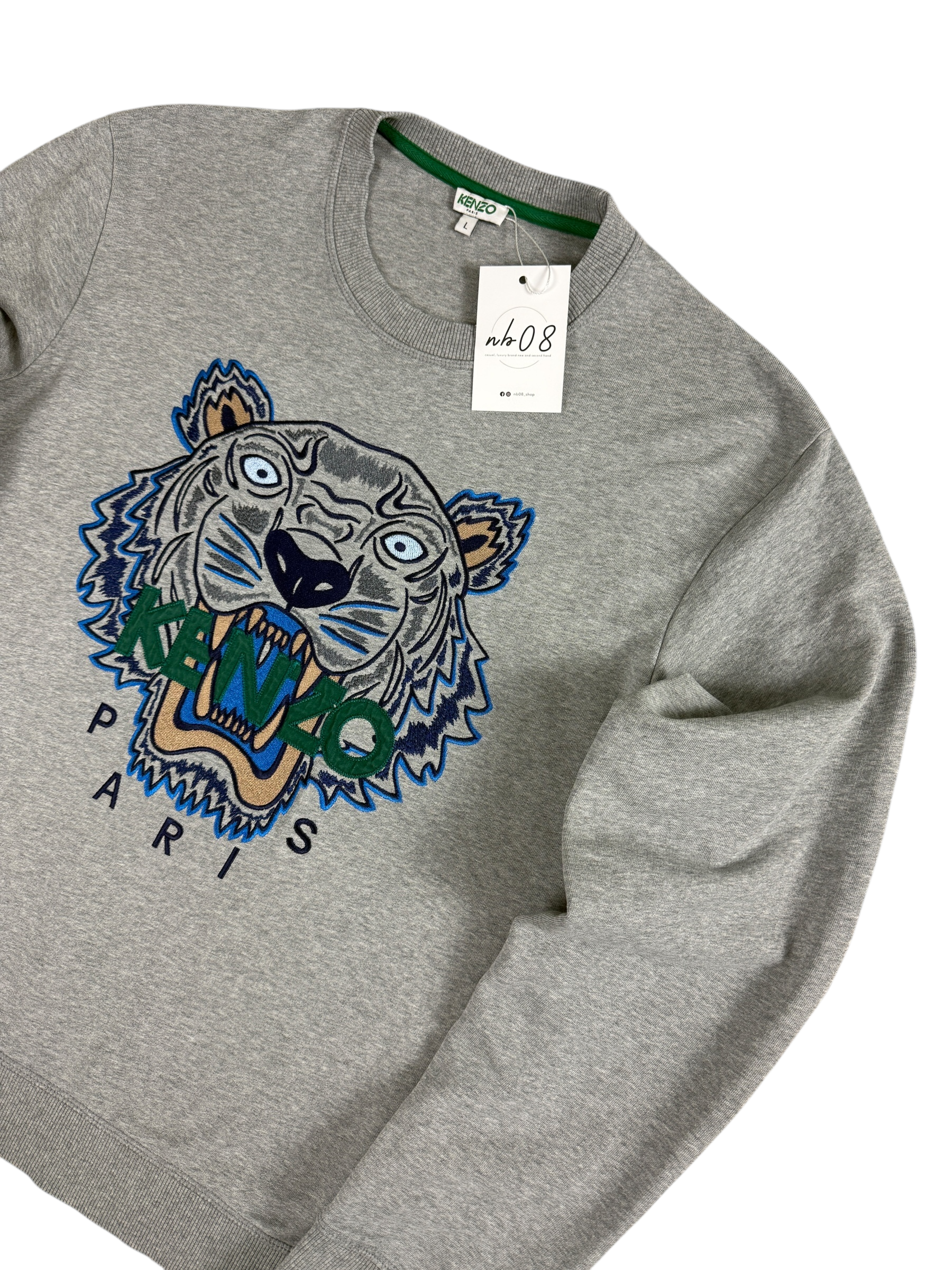 Pull Kenzo gris taille L - Vue de dos