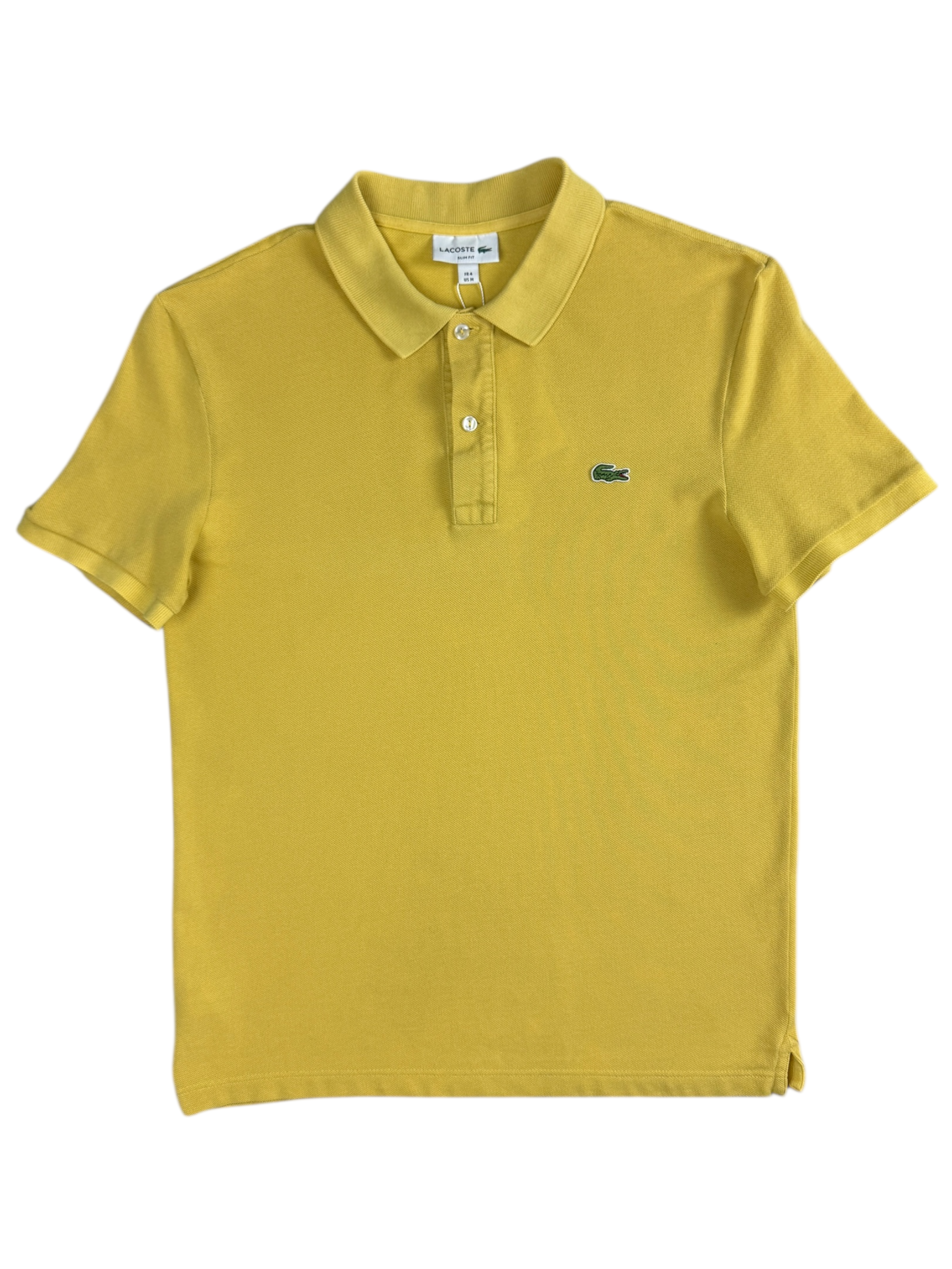 Polo Lacoste jaune taille M - Vue de face
