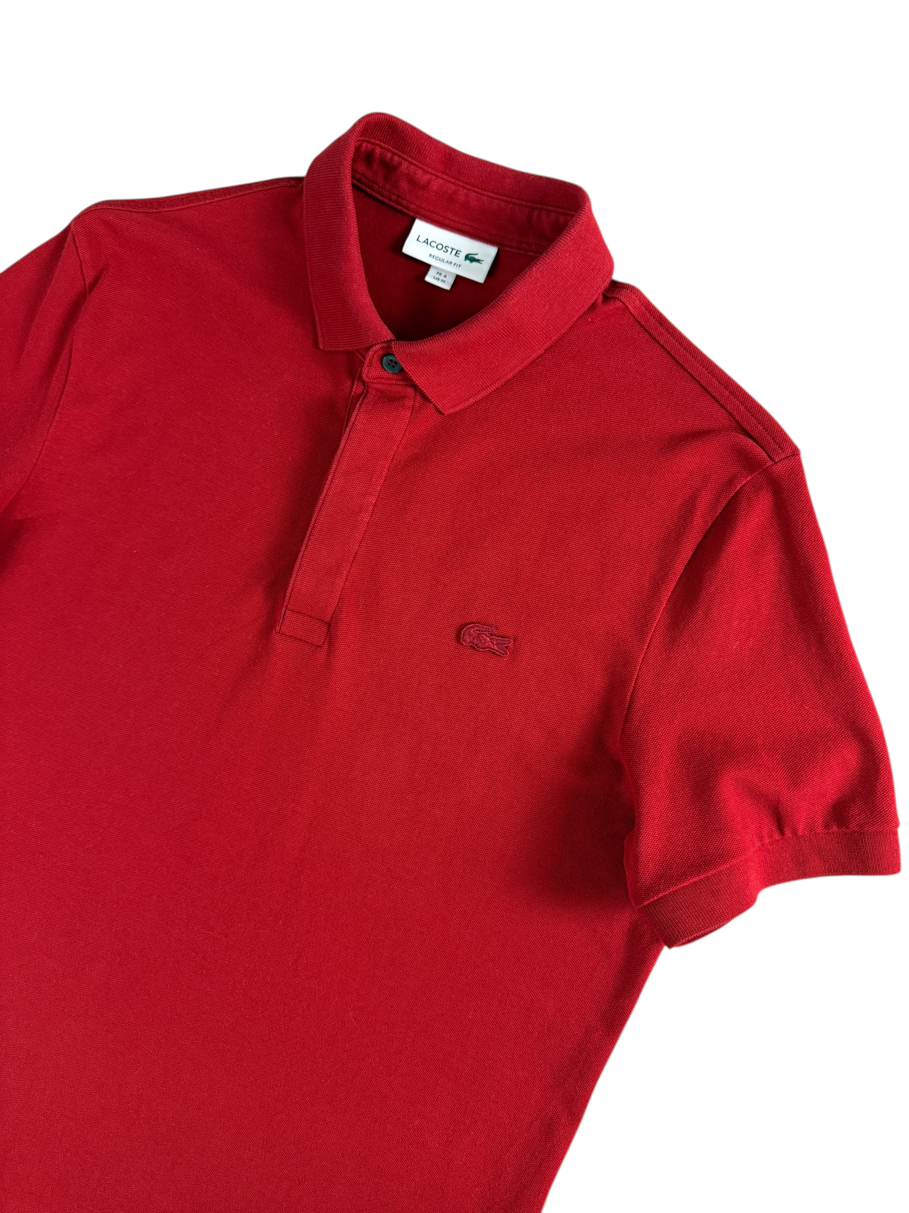 Polo Lacoste rouge taille M - Vue de dos