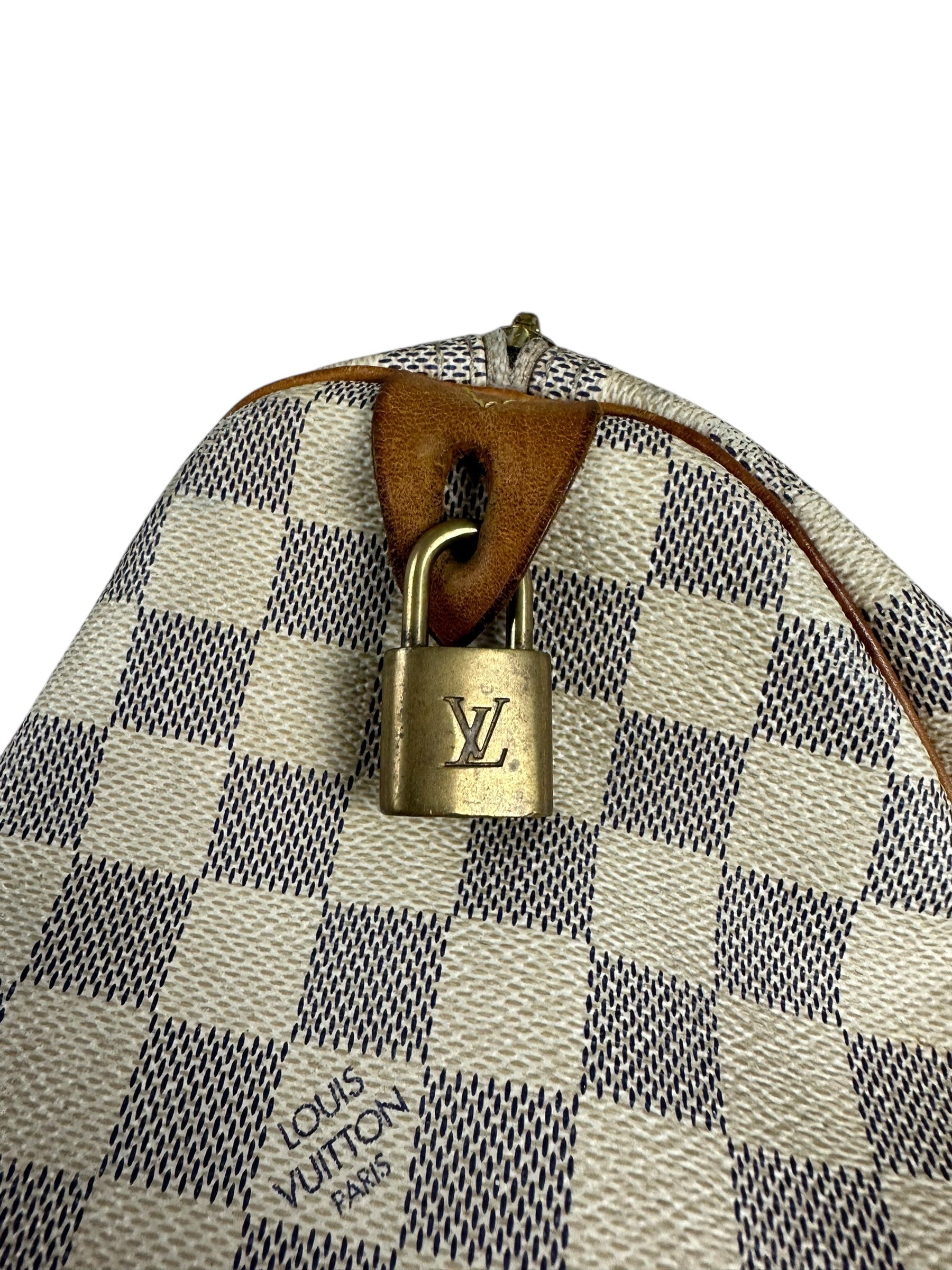 Sac Louis Vuitton beige / marron taille 30 - Vue 10