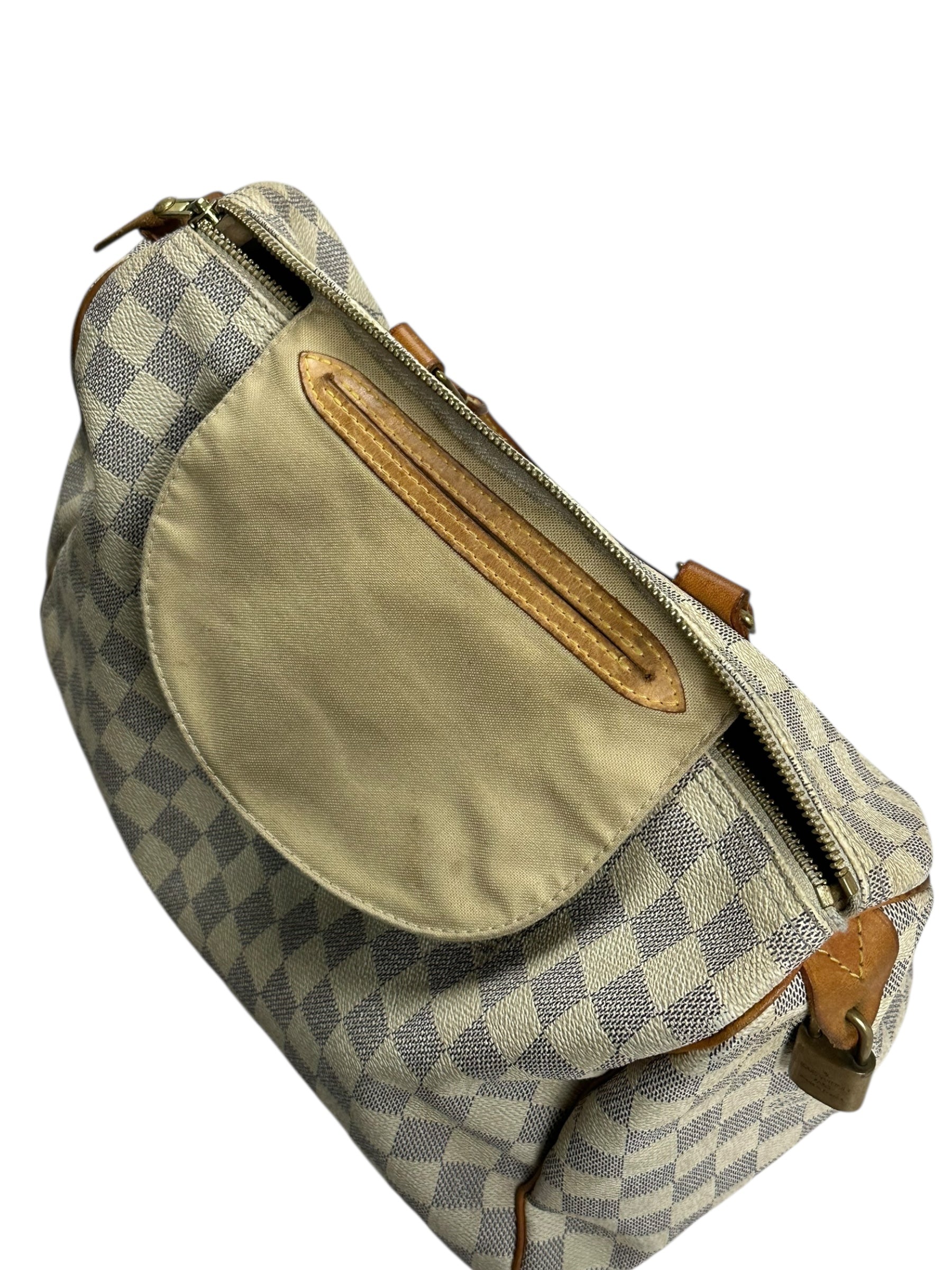 Sac Louis Vuitton beige / marron taille 30 - Vue 11