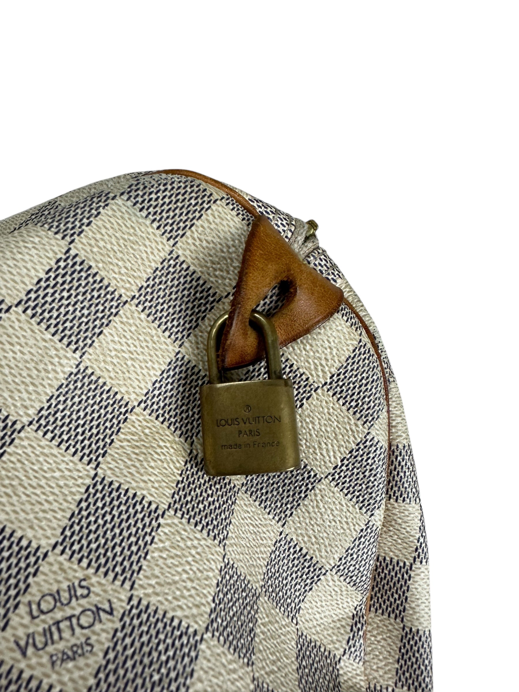 Sac Louis Vuitton beige / marron taille 30 - Vue 12