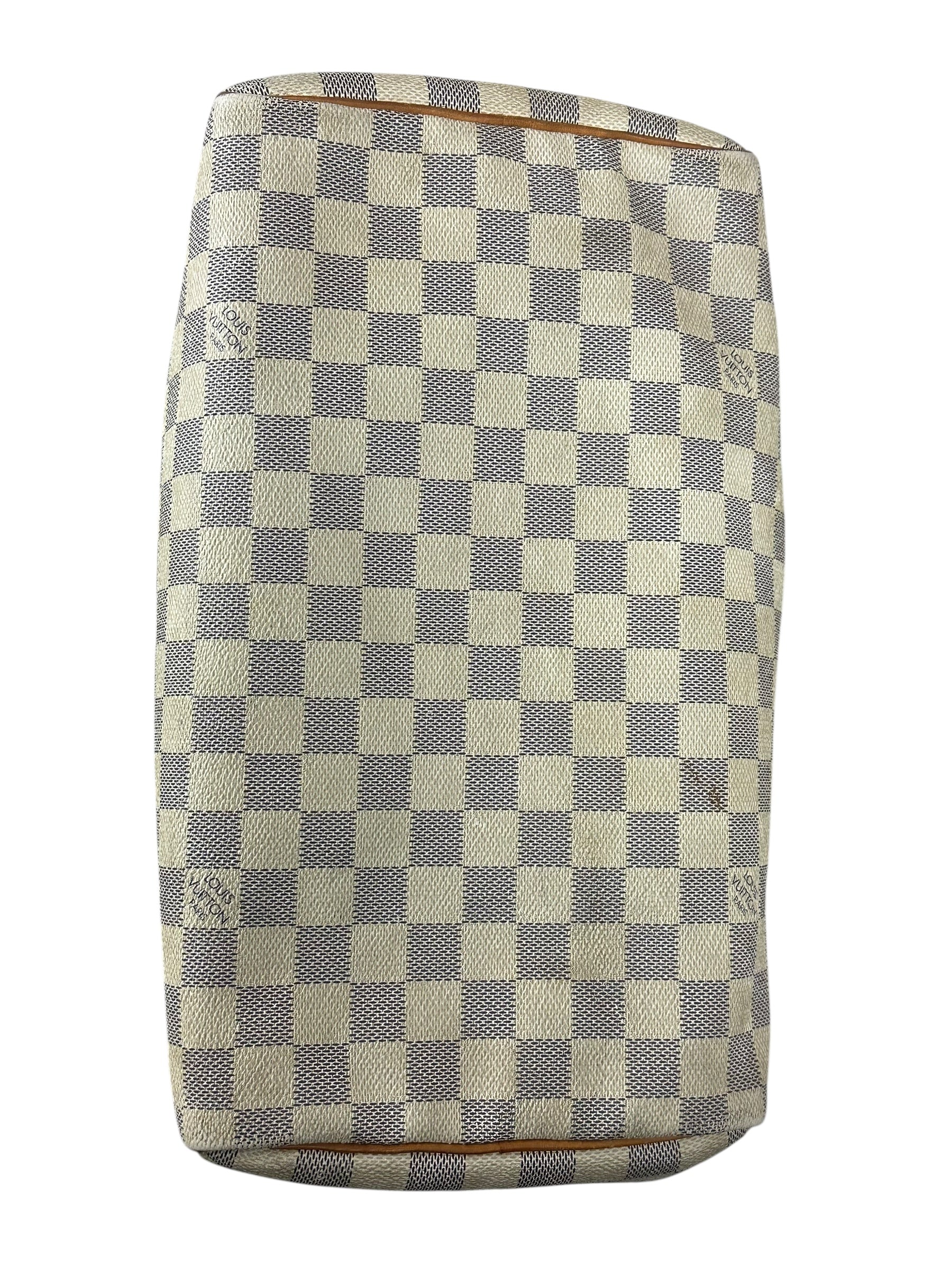 Sac Louis Vuitton beige / marron taille 30 - Vue 16