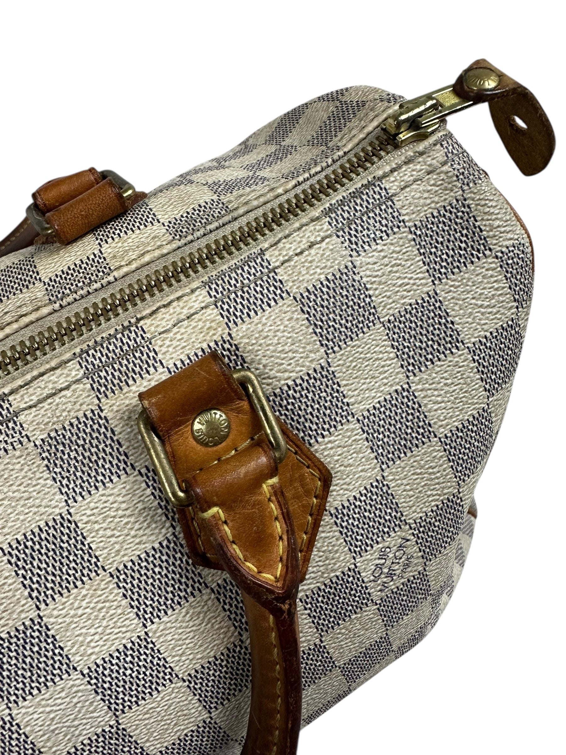 Sac Louis Vuitton beige / marron taille 30 - Vue 6