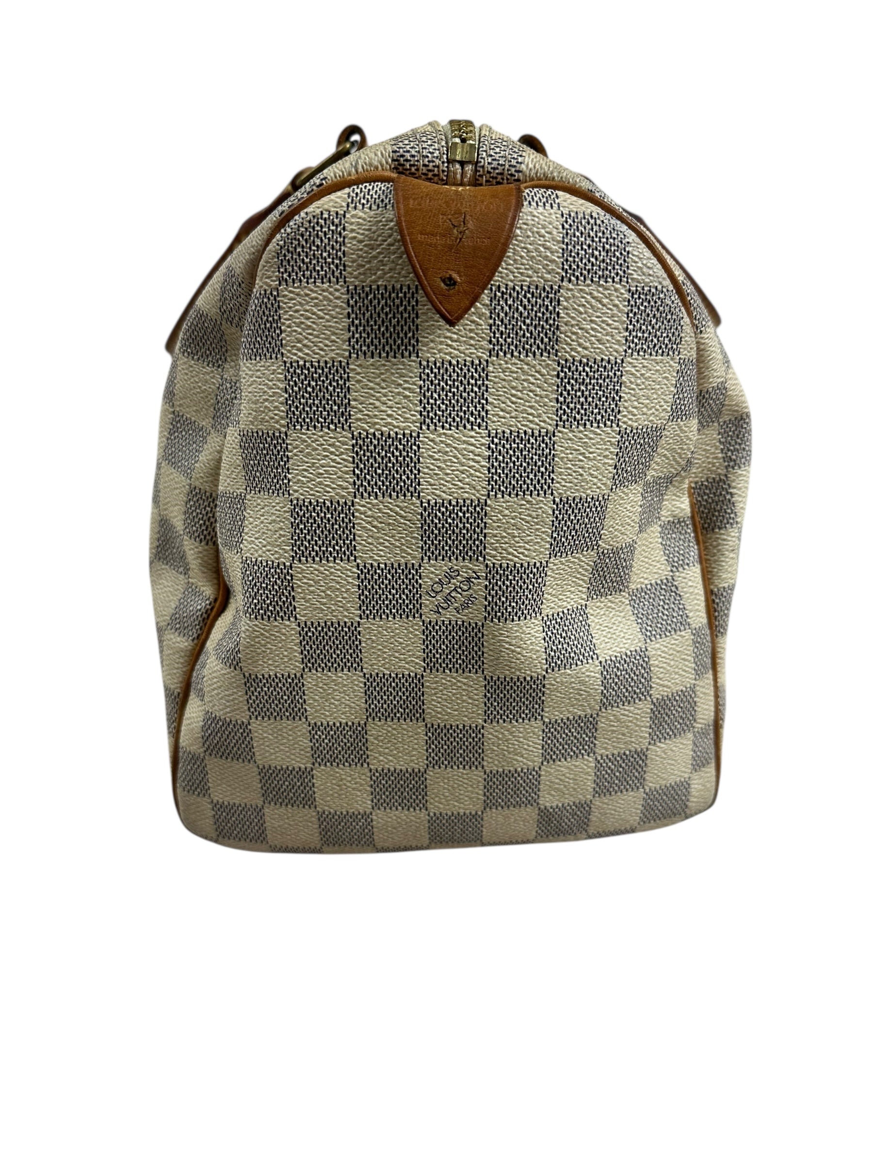 Sac Louis Vuitton beige / marron taille 30 - Vue 7
