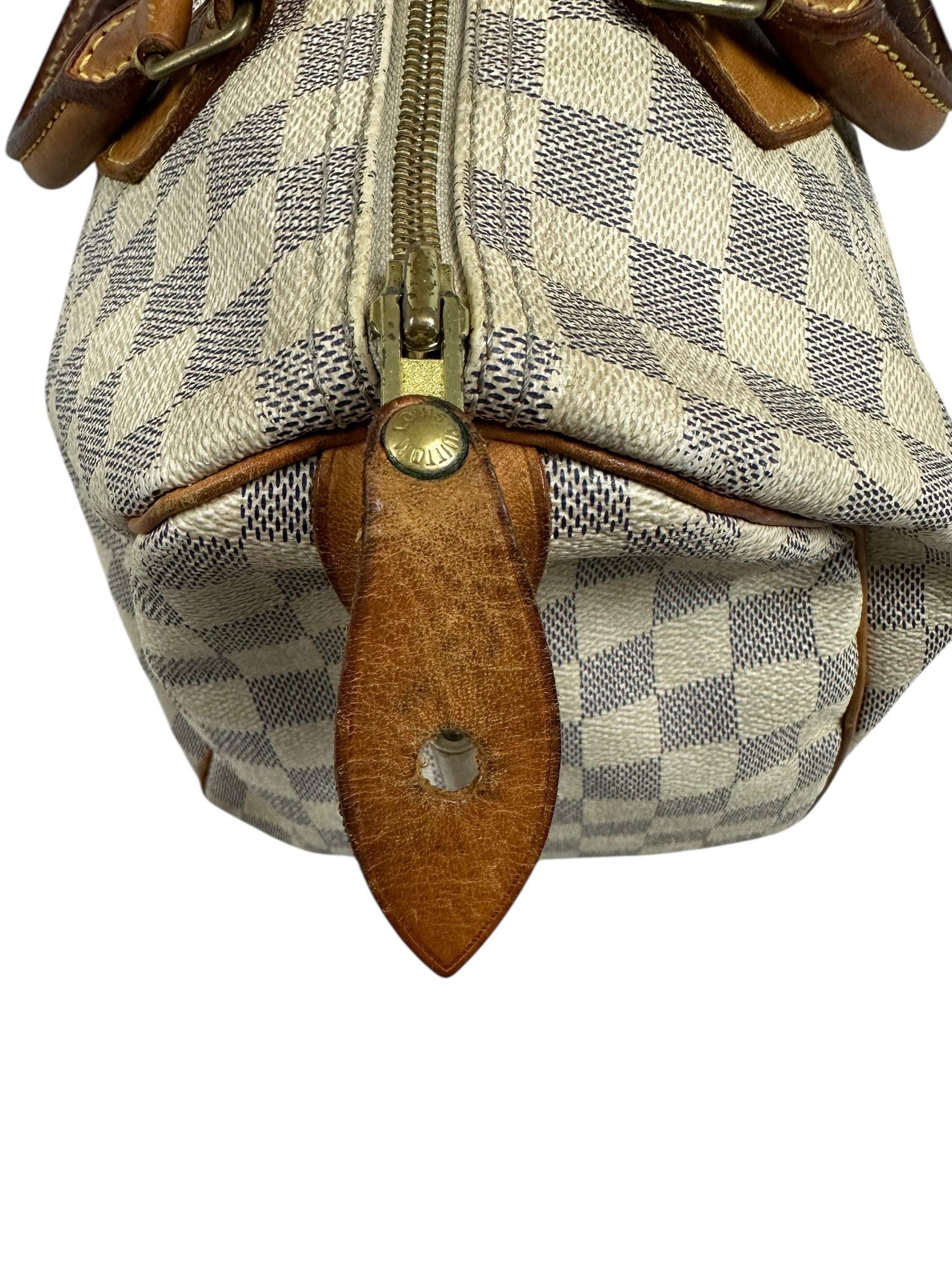 Sac Louis Vuitton beige / marron taille 30 - Vue 8