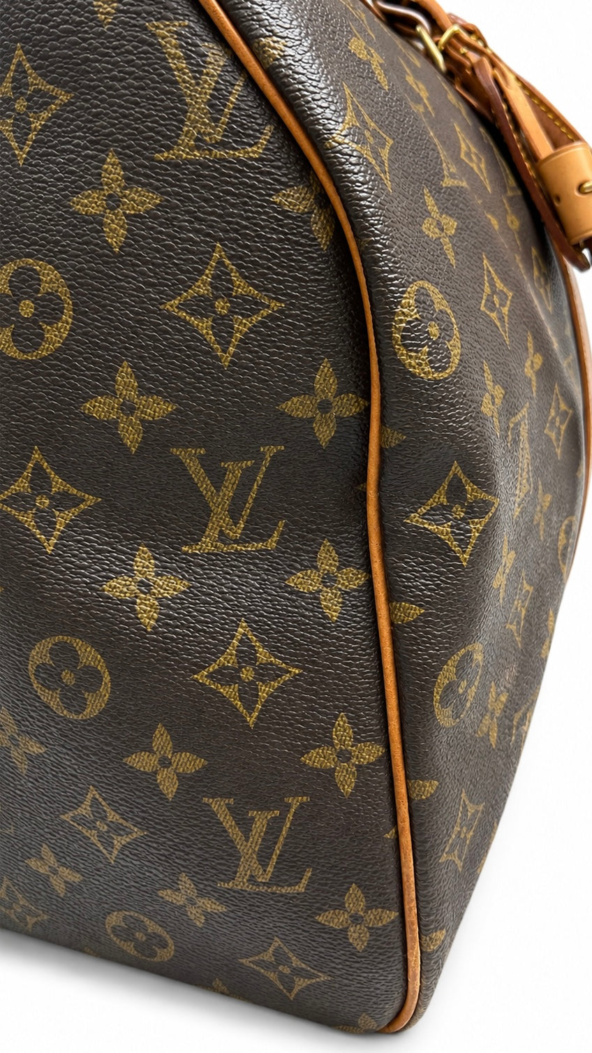 Sac Louis Vuitton Keepall 50 toile Monogram marron, intérieur du sac — vue 6