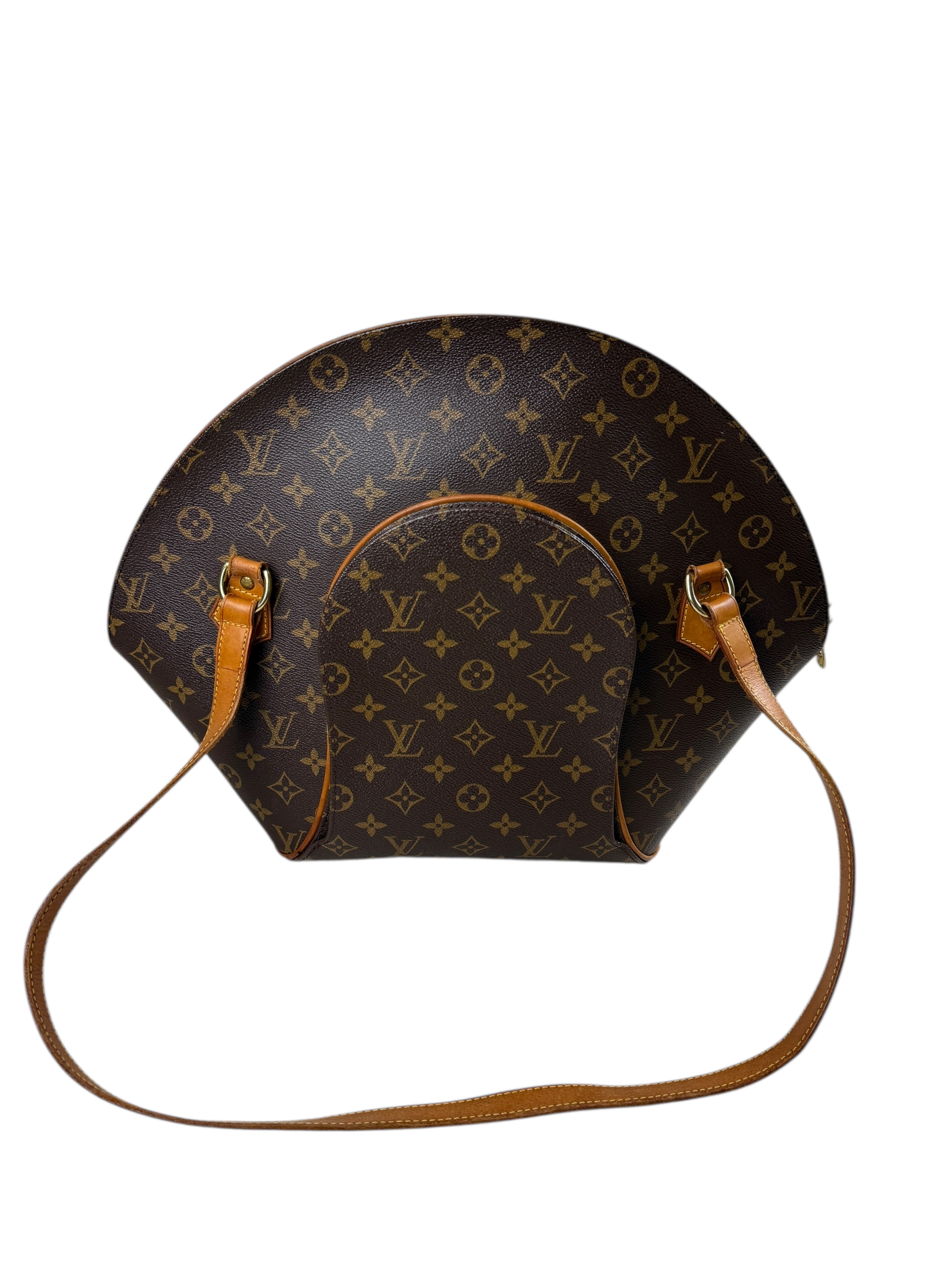 Sac Louis Vuitton marron taille 30 - Vue de face