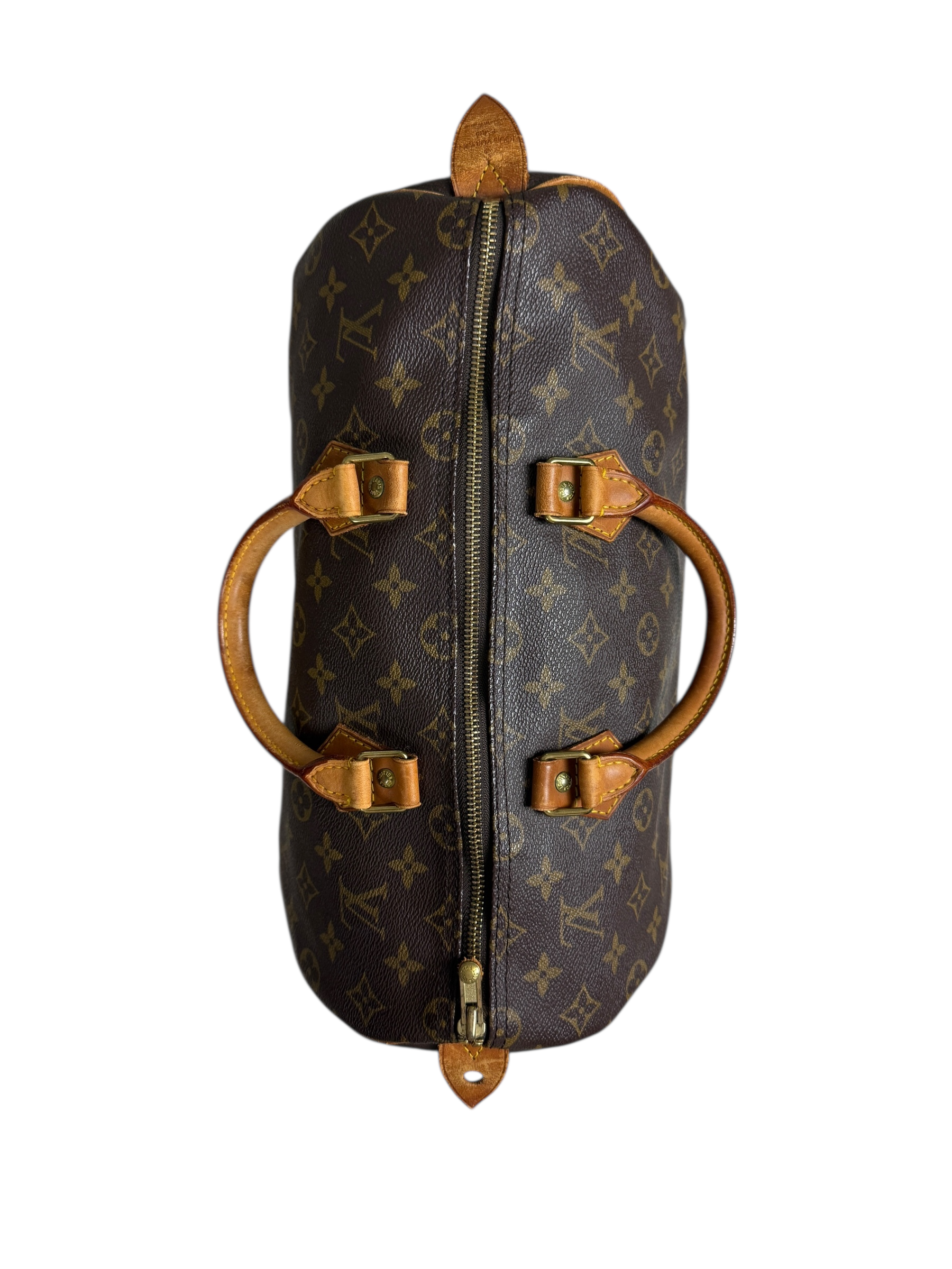 Sac Louis Vuitton marron taille 35 - Détail