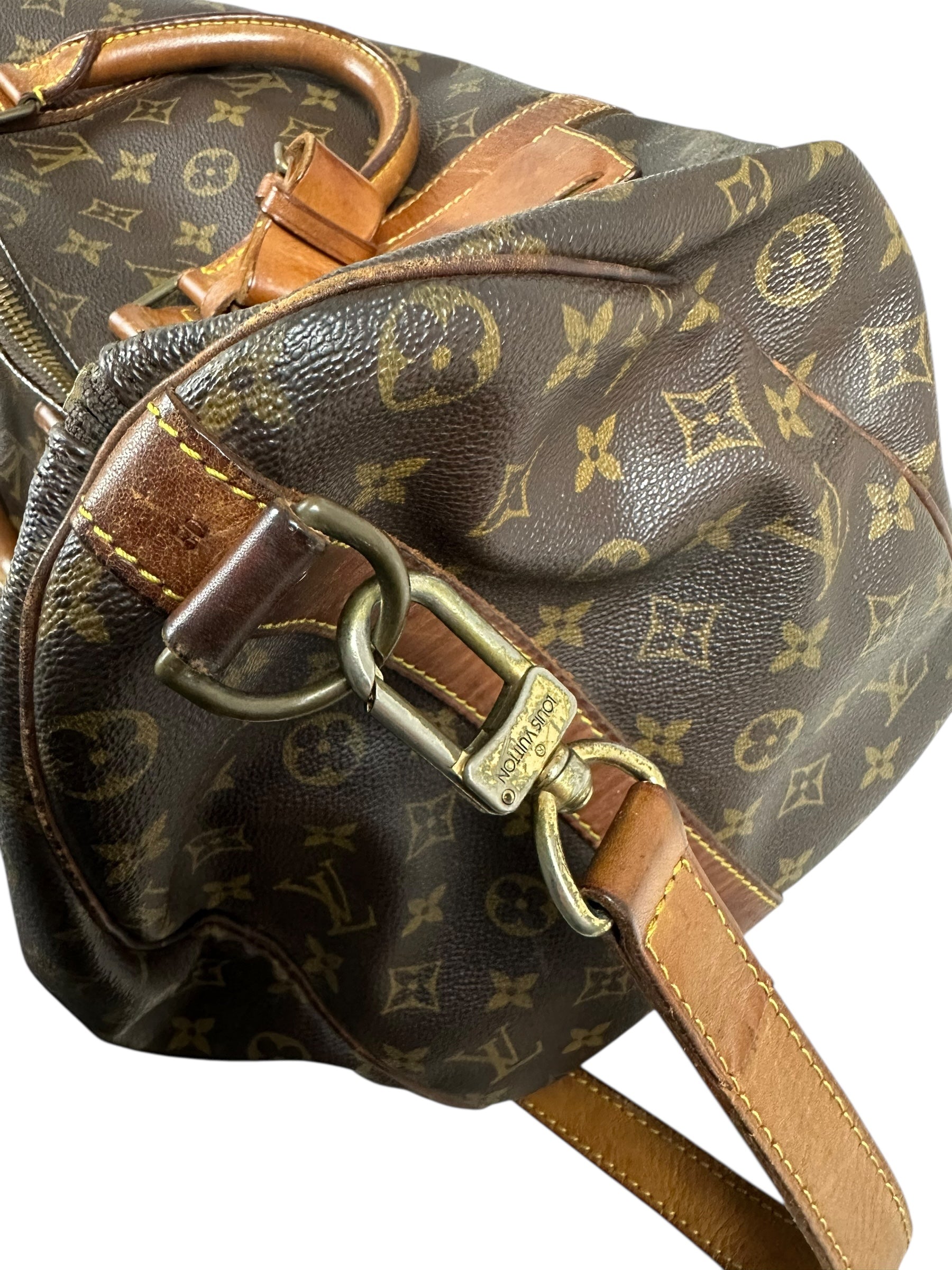 Sac Louis Vuitton marron taille 50 - Vue côté