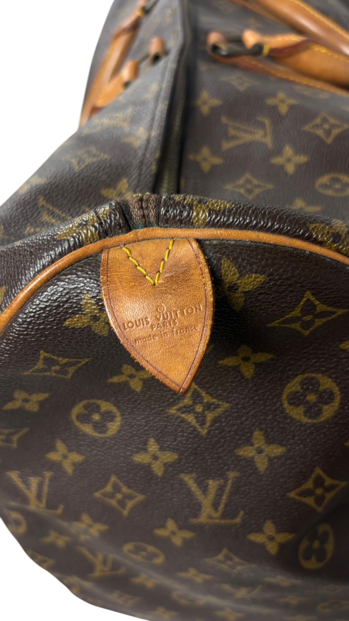 Sac Louis Vuitton marron taille 60 - Détail