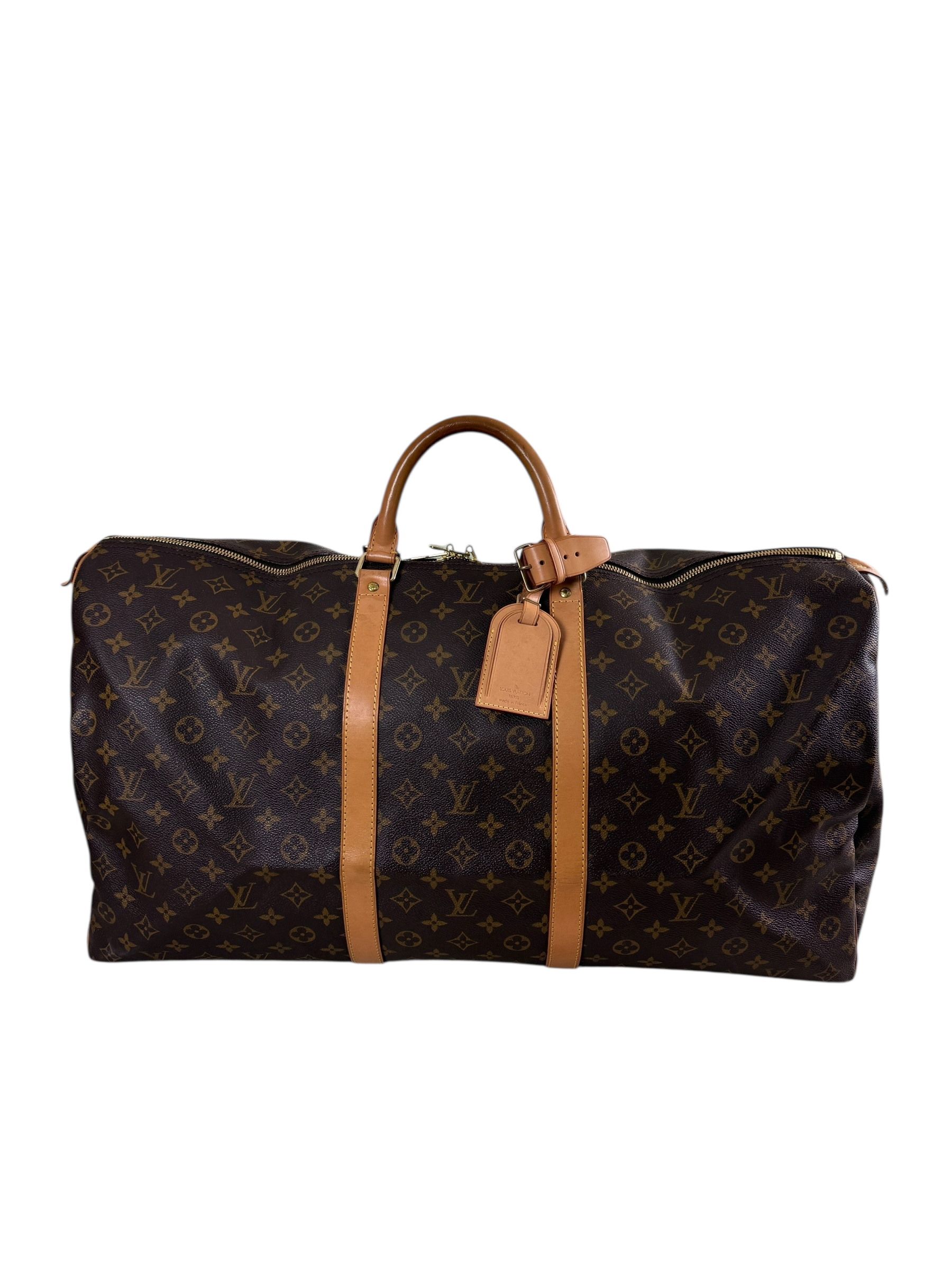 Sac Louis Vuitton marron taille 60 - Vue de face