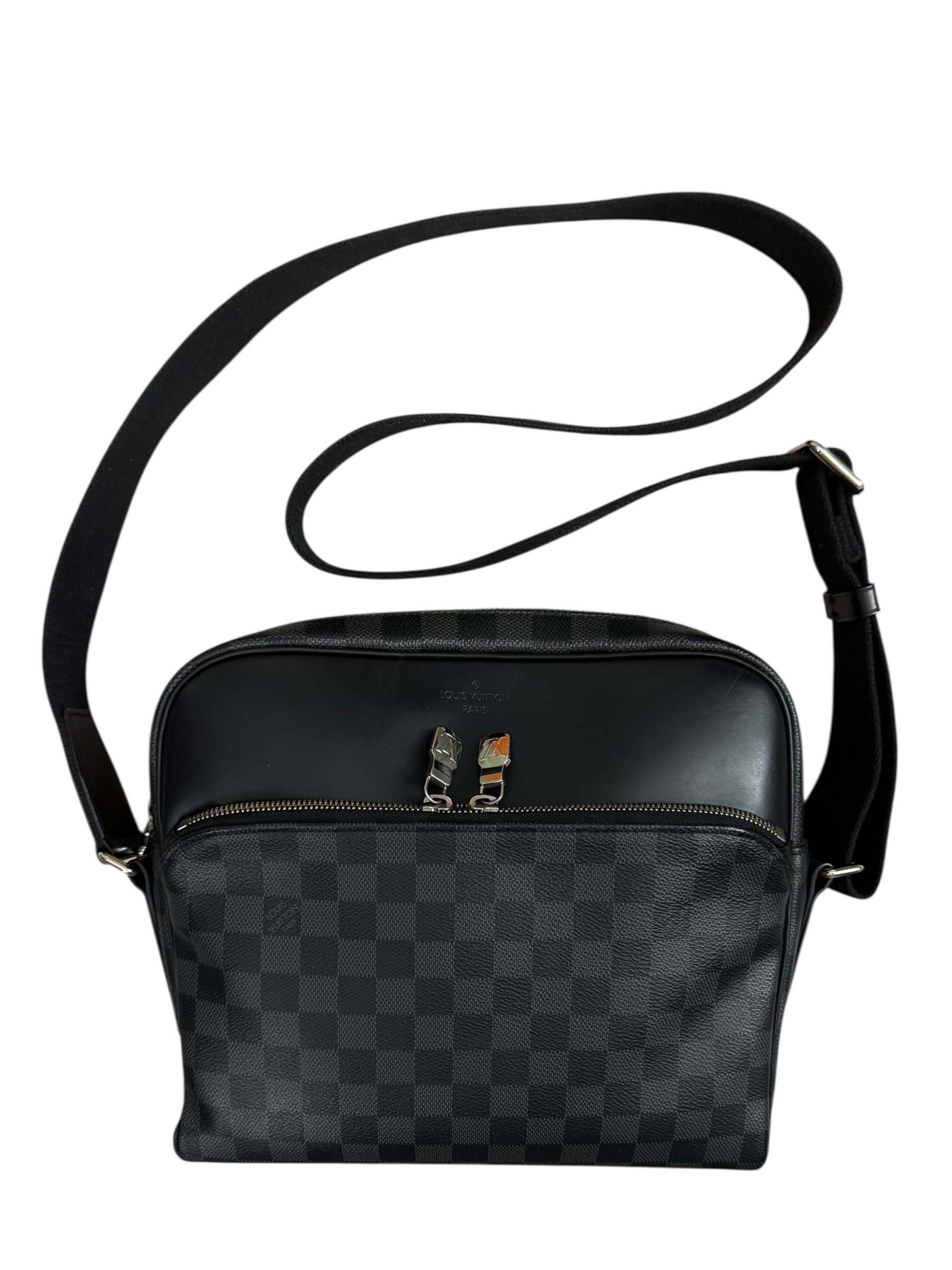 Sac Louis Vuitton noir taille PM - Vue de dos