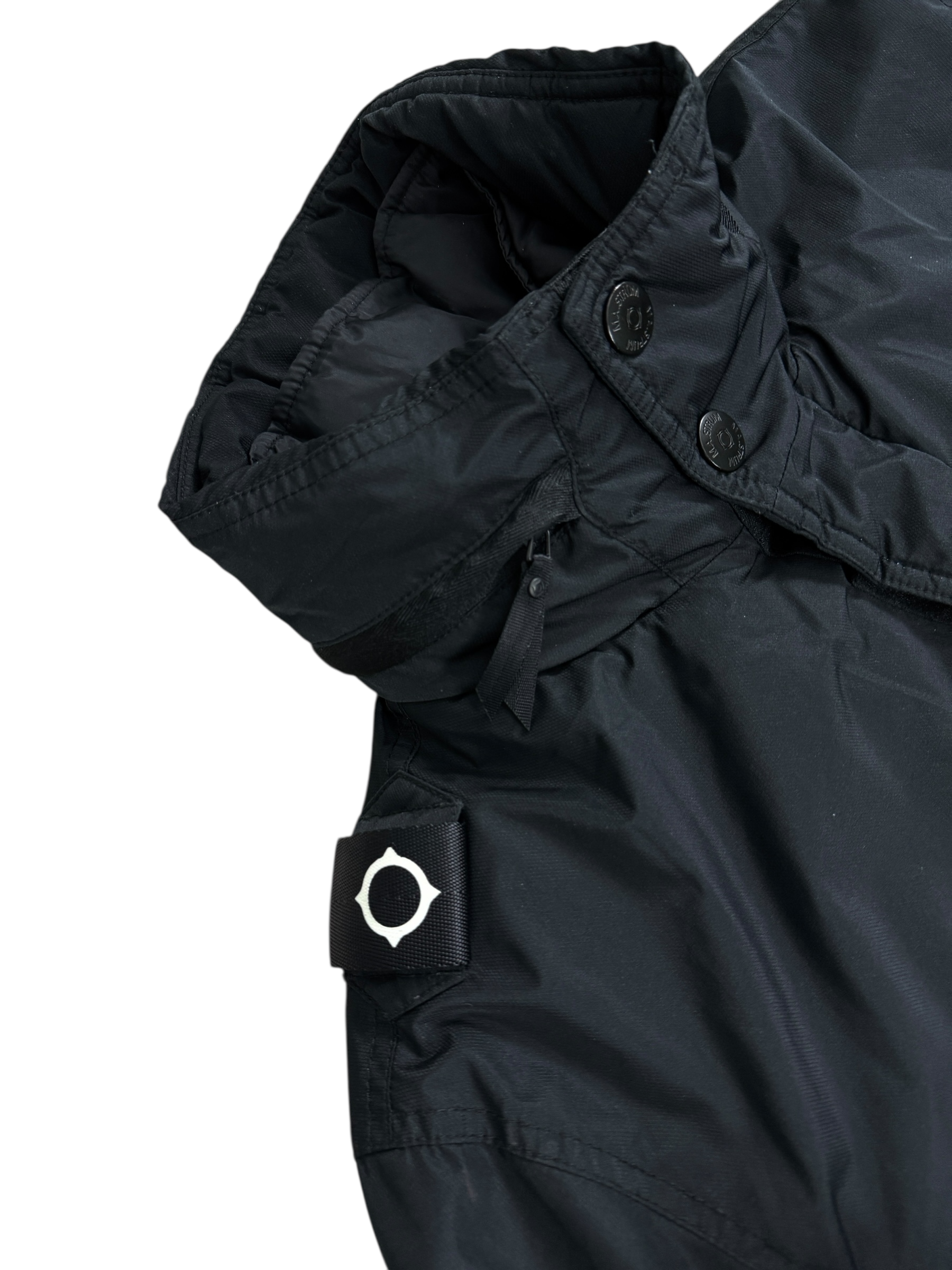 Doudoune Ma.Strum noir taille M - Logo et étiquette