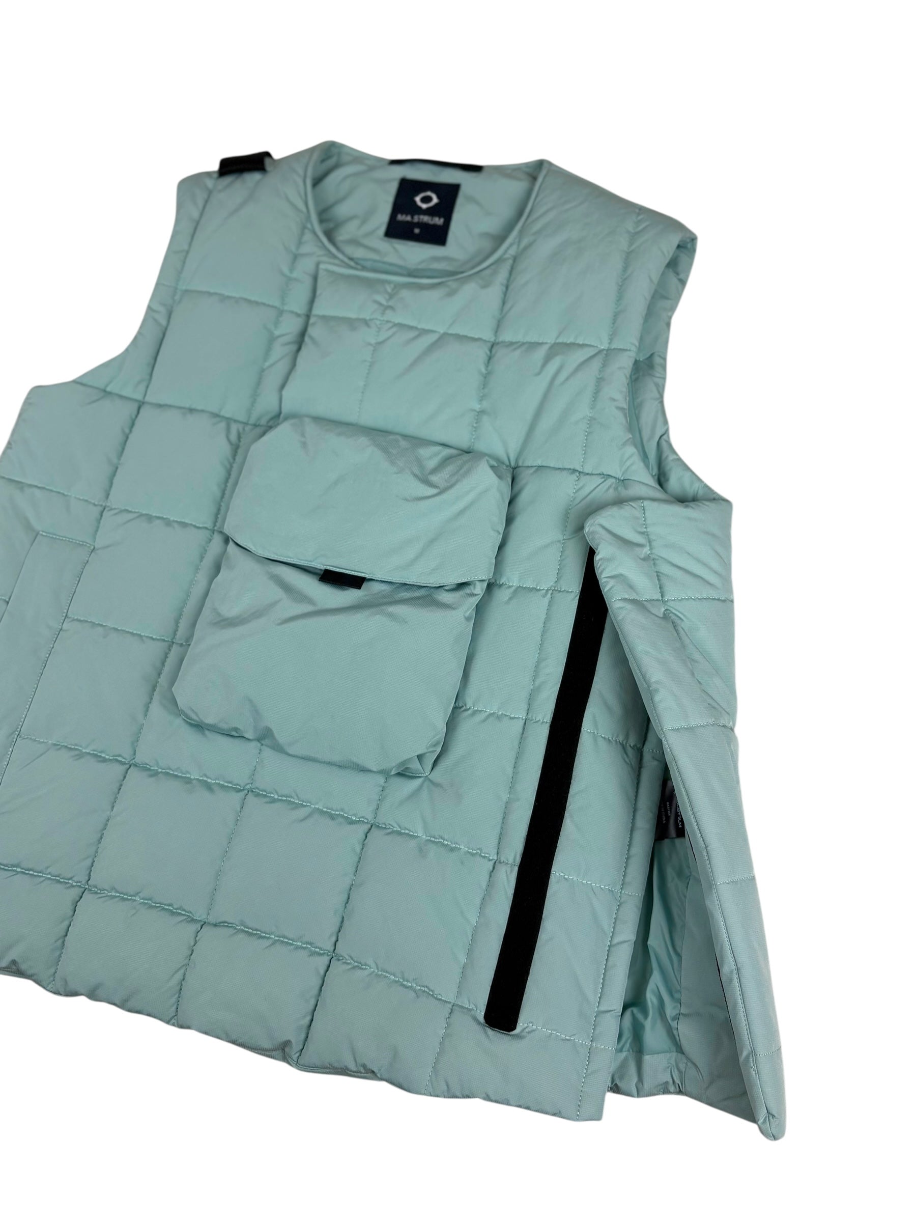 Gilet Ma.Strum turquoise taille M - Vue côté