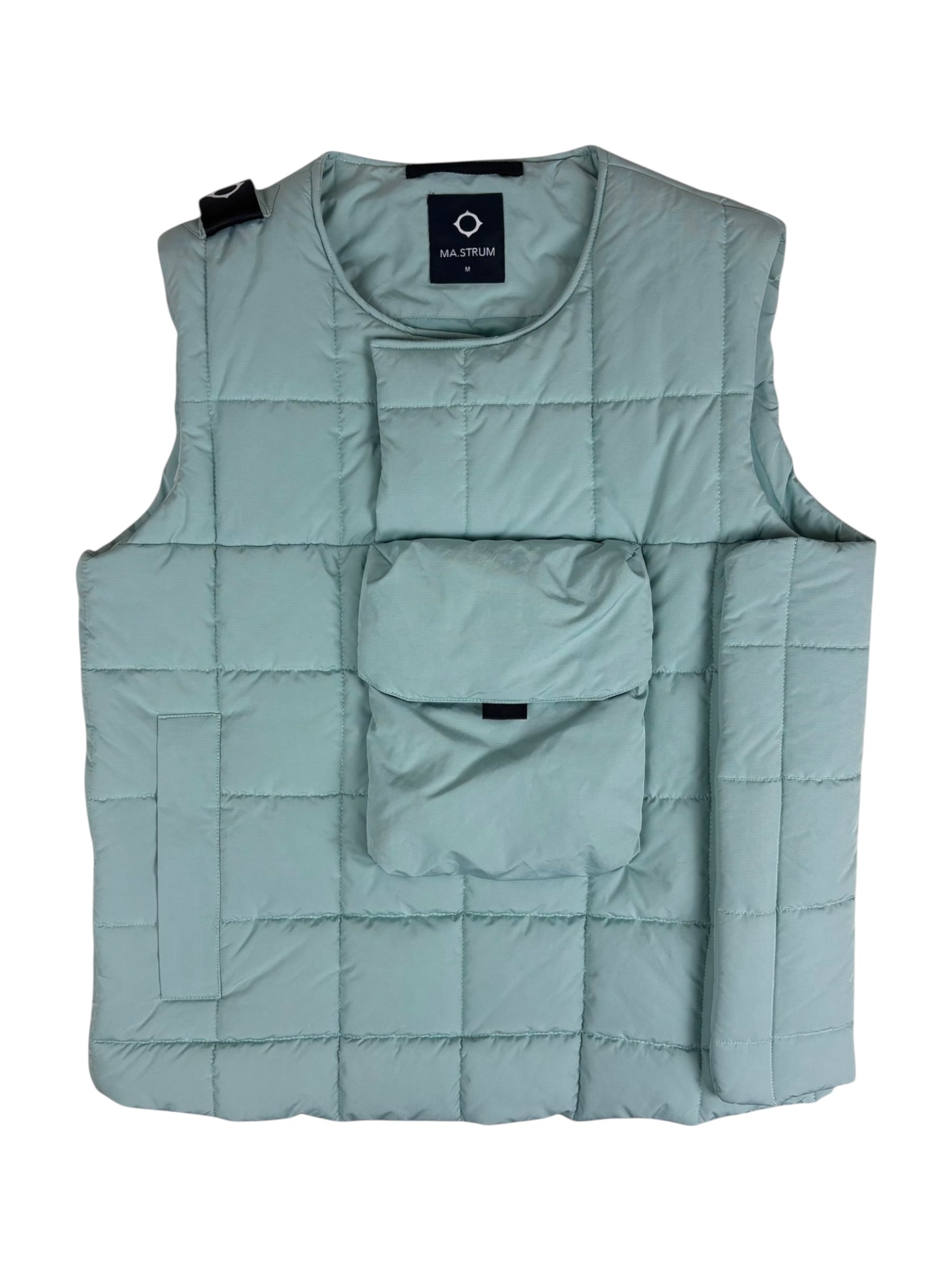 Gilet Ma.Strum turquoise taille M - Vue de face