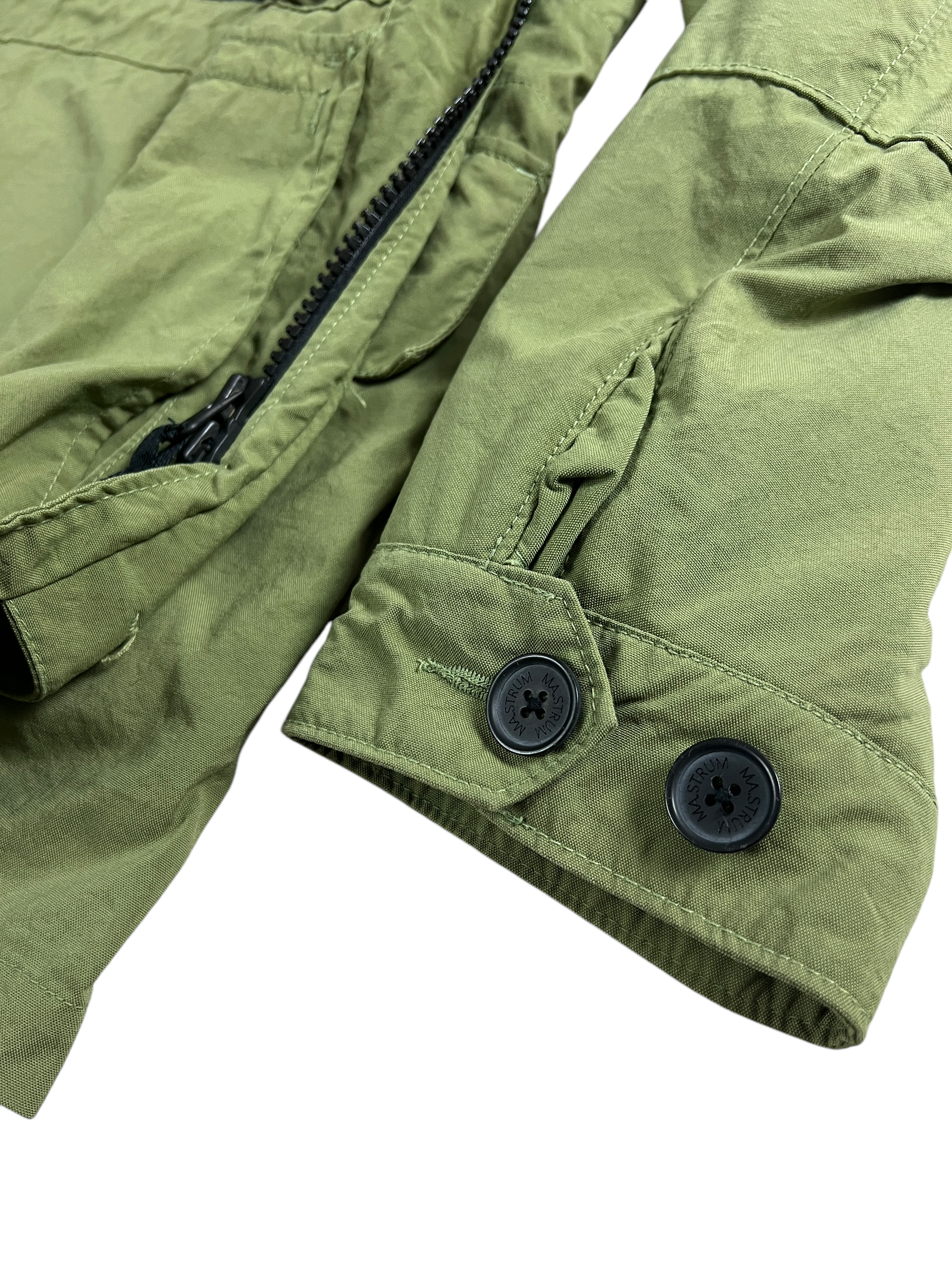 Parka Ma.Strum kaki taille M - Logo et étiquette