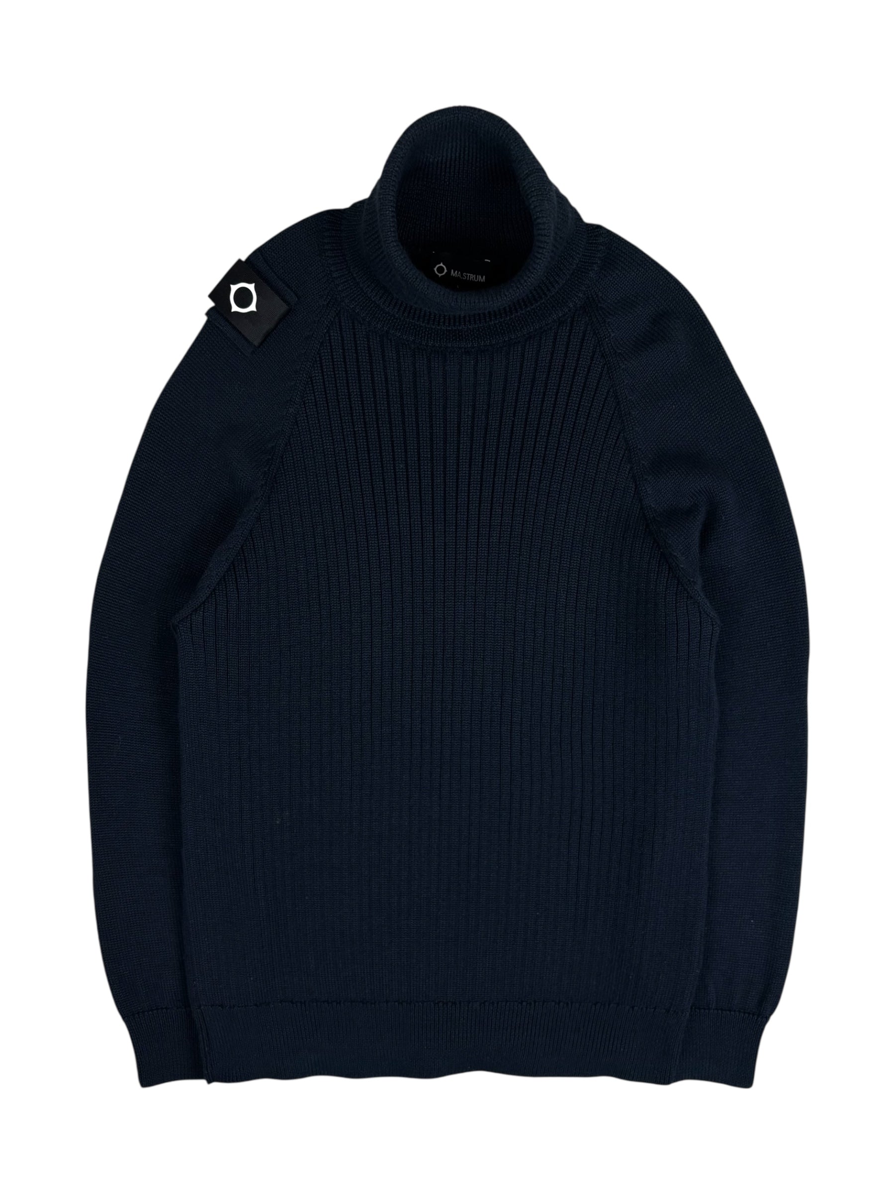 Pull Ma.Strum marine taille L - Vue de face