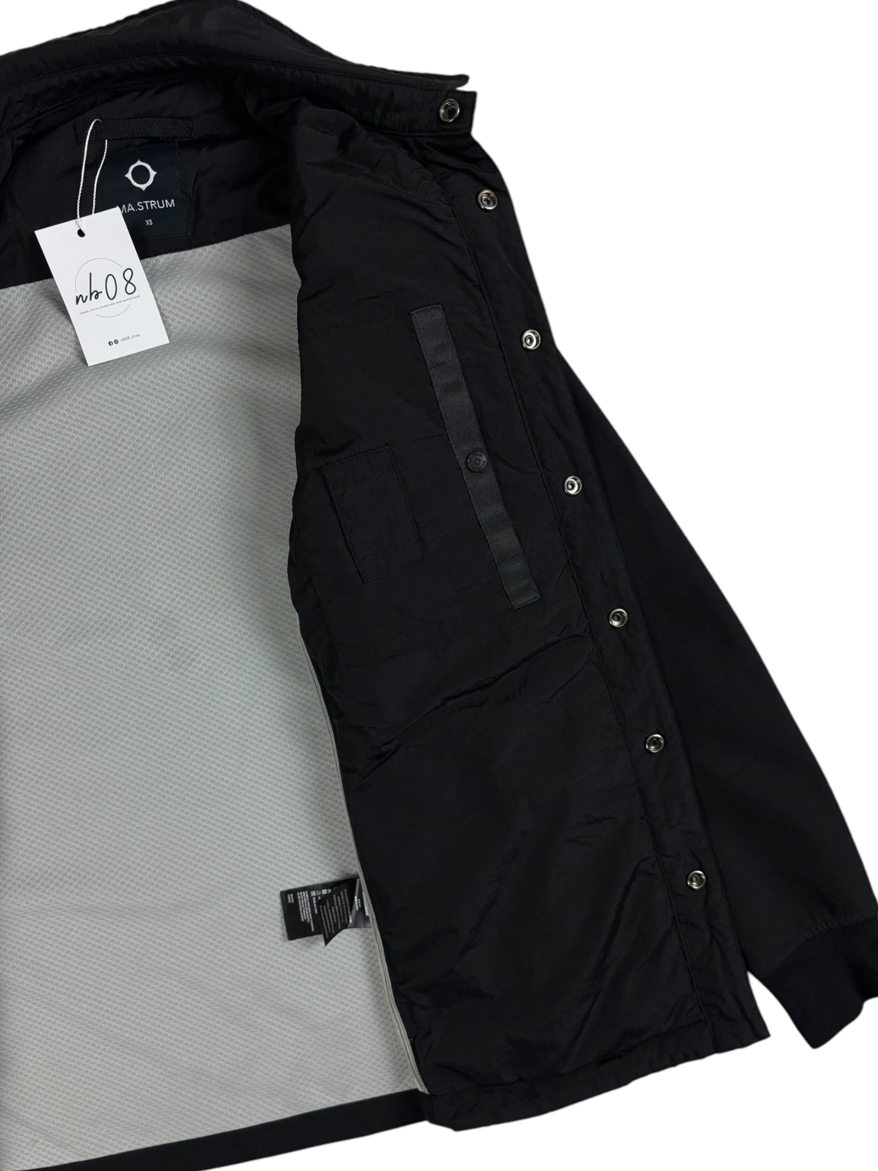 Veste Ma.Strum noir taille XS - Vue côté