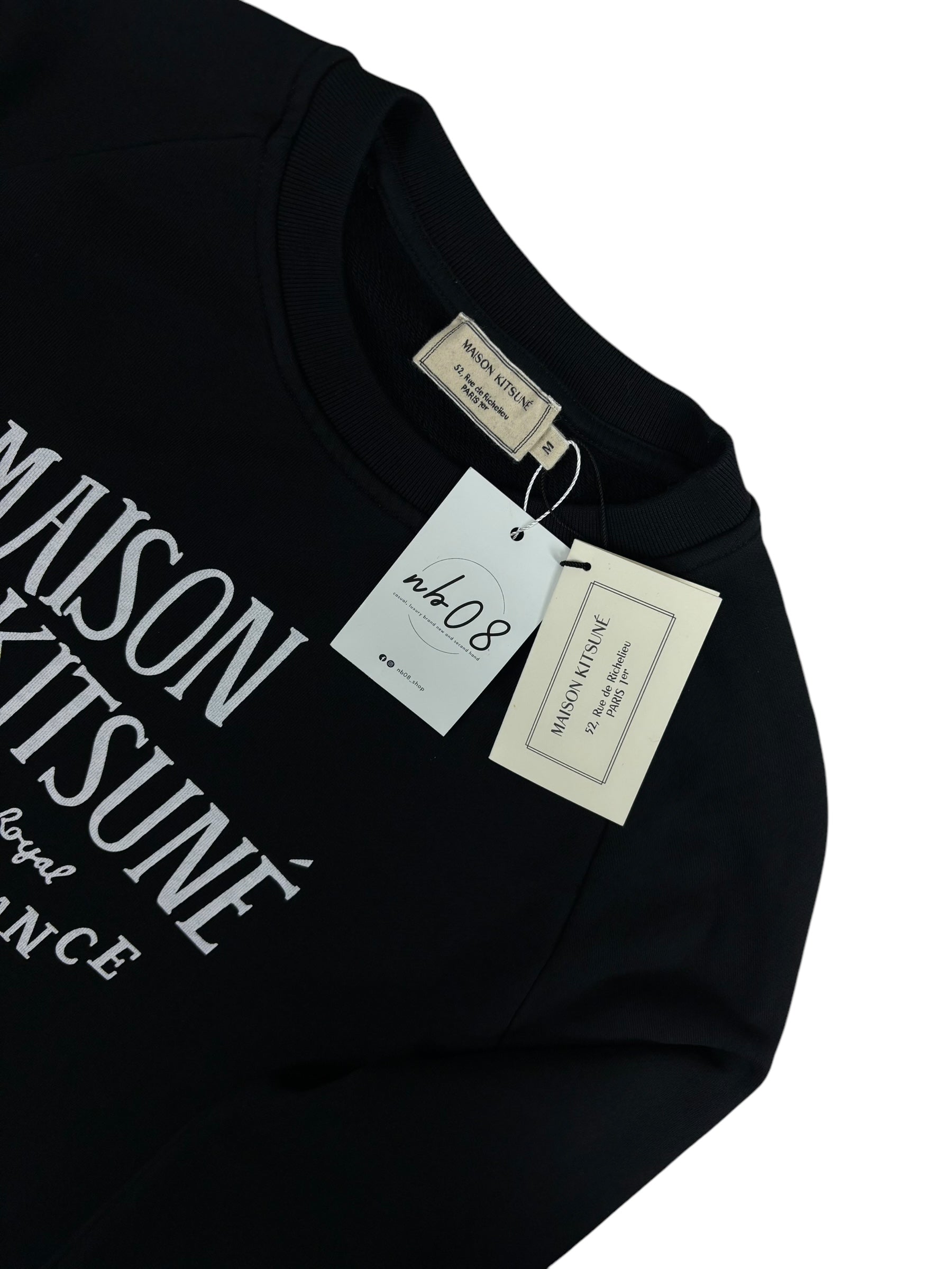Pull Maison Kitsuné noir taille S - Vue de dos