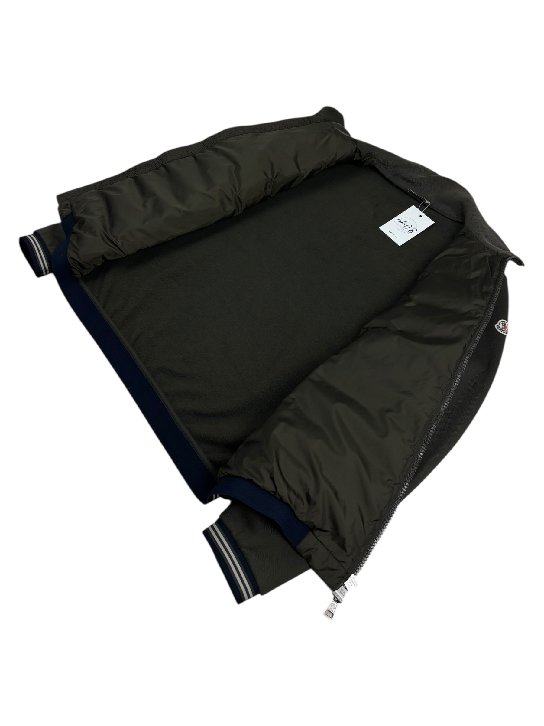 Cardigan Moncler kaki taille L - Logo et étiquette