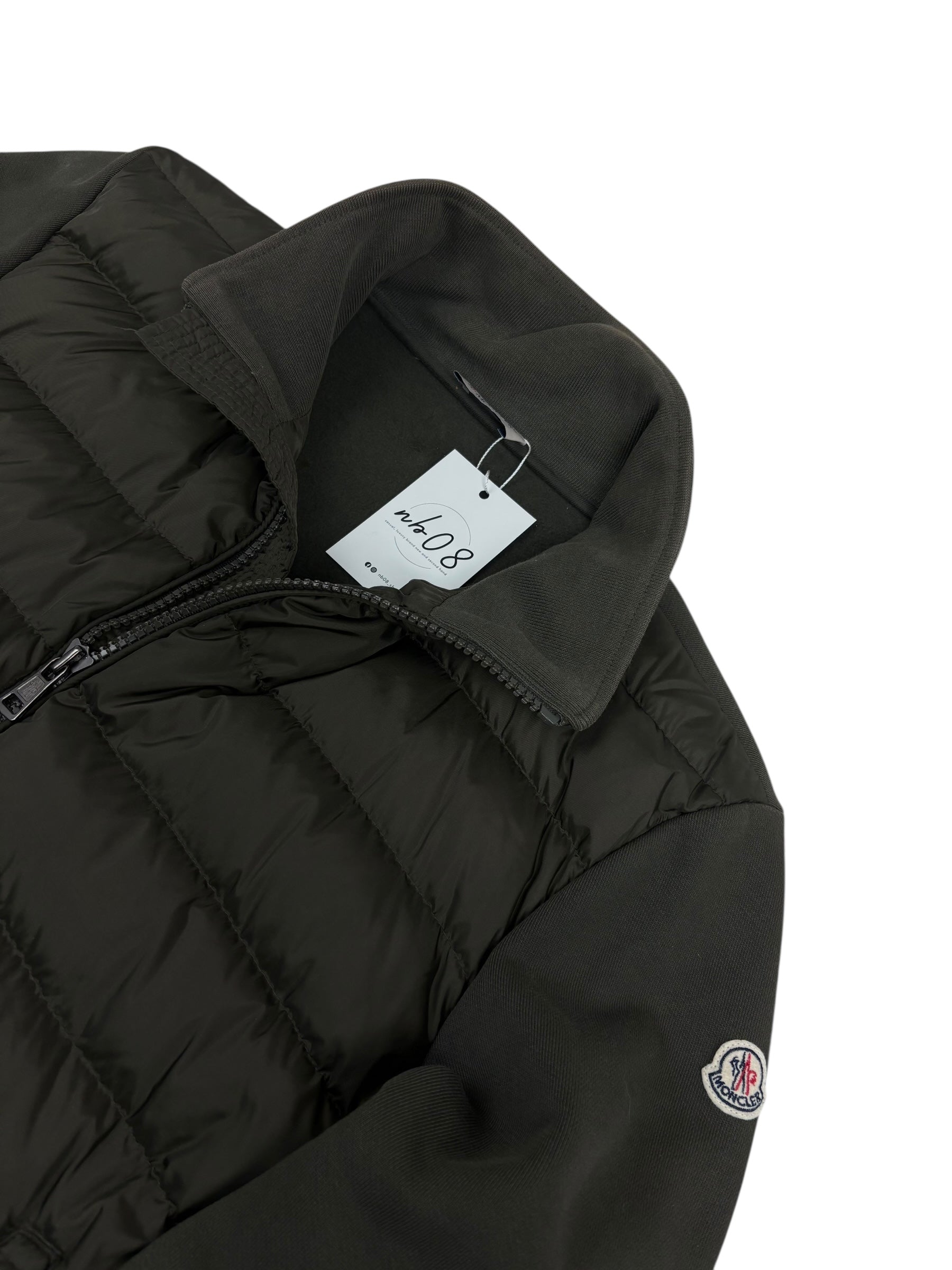 Cardigan Moncler kaki taille L - Vue de dos