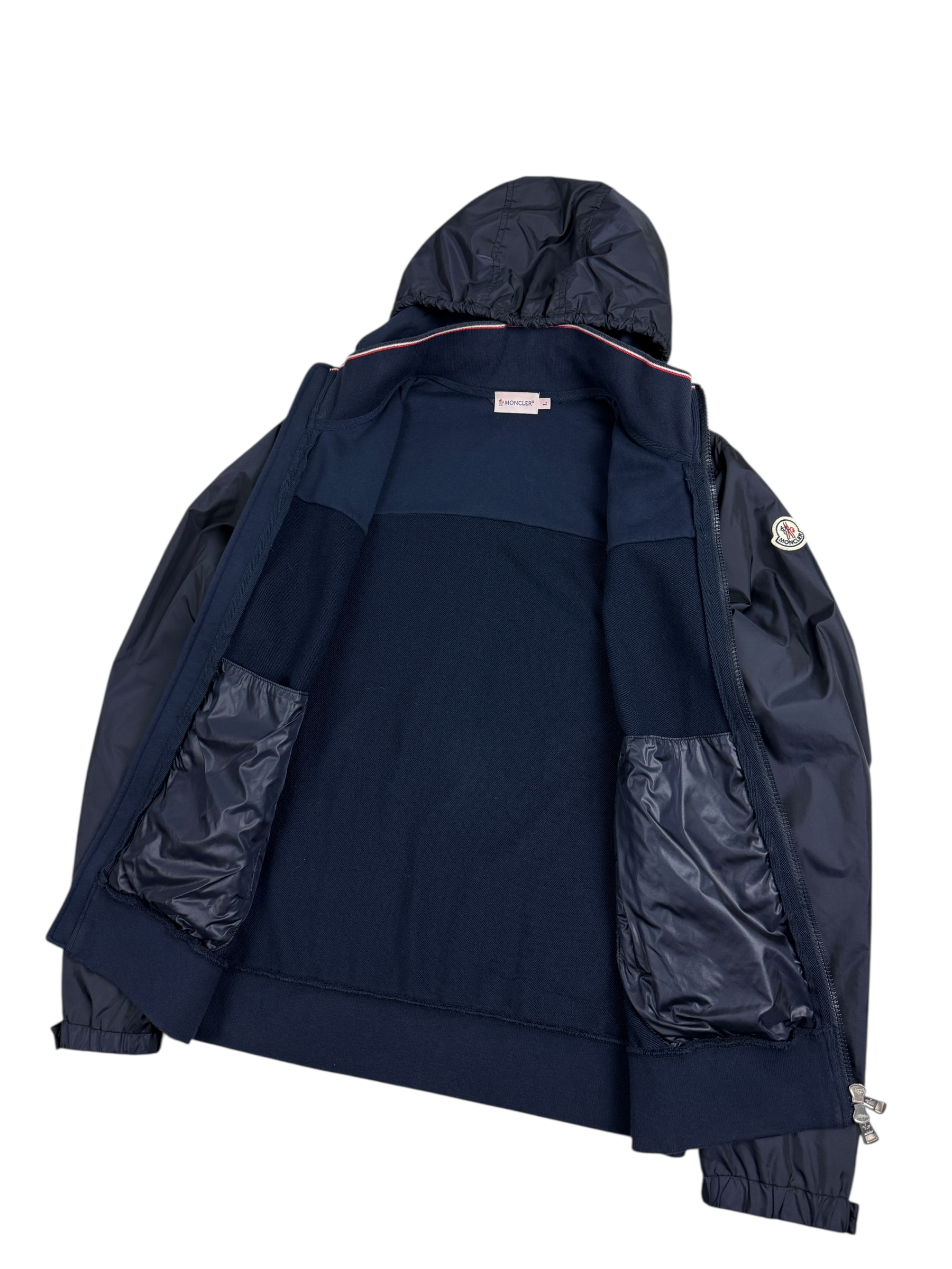 Cardigan Moncler marine taille L - Logo et étiquette