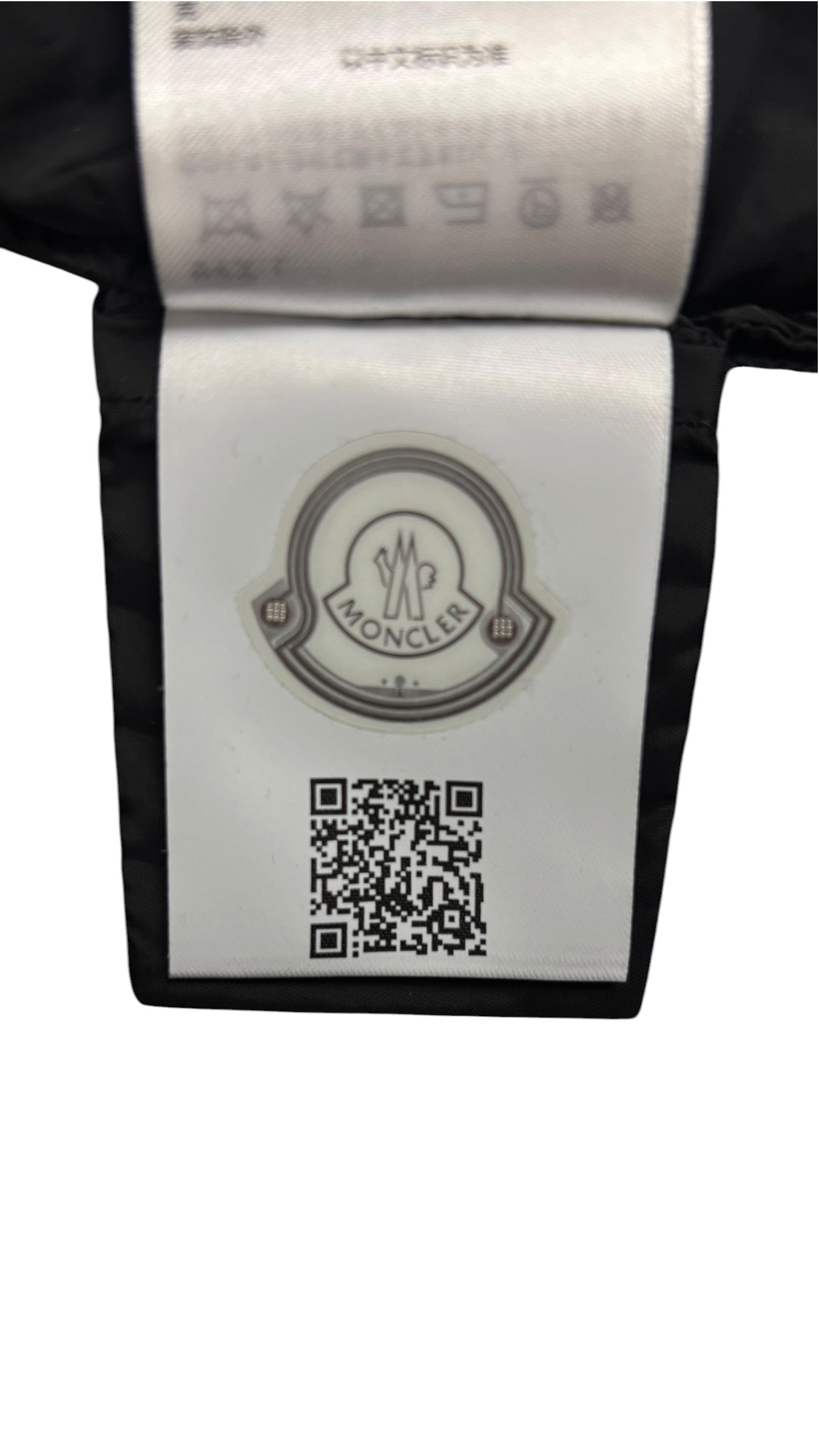 Cardigan Moncler marine taille L - Logo et étiquette