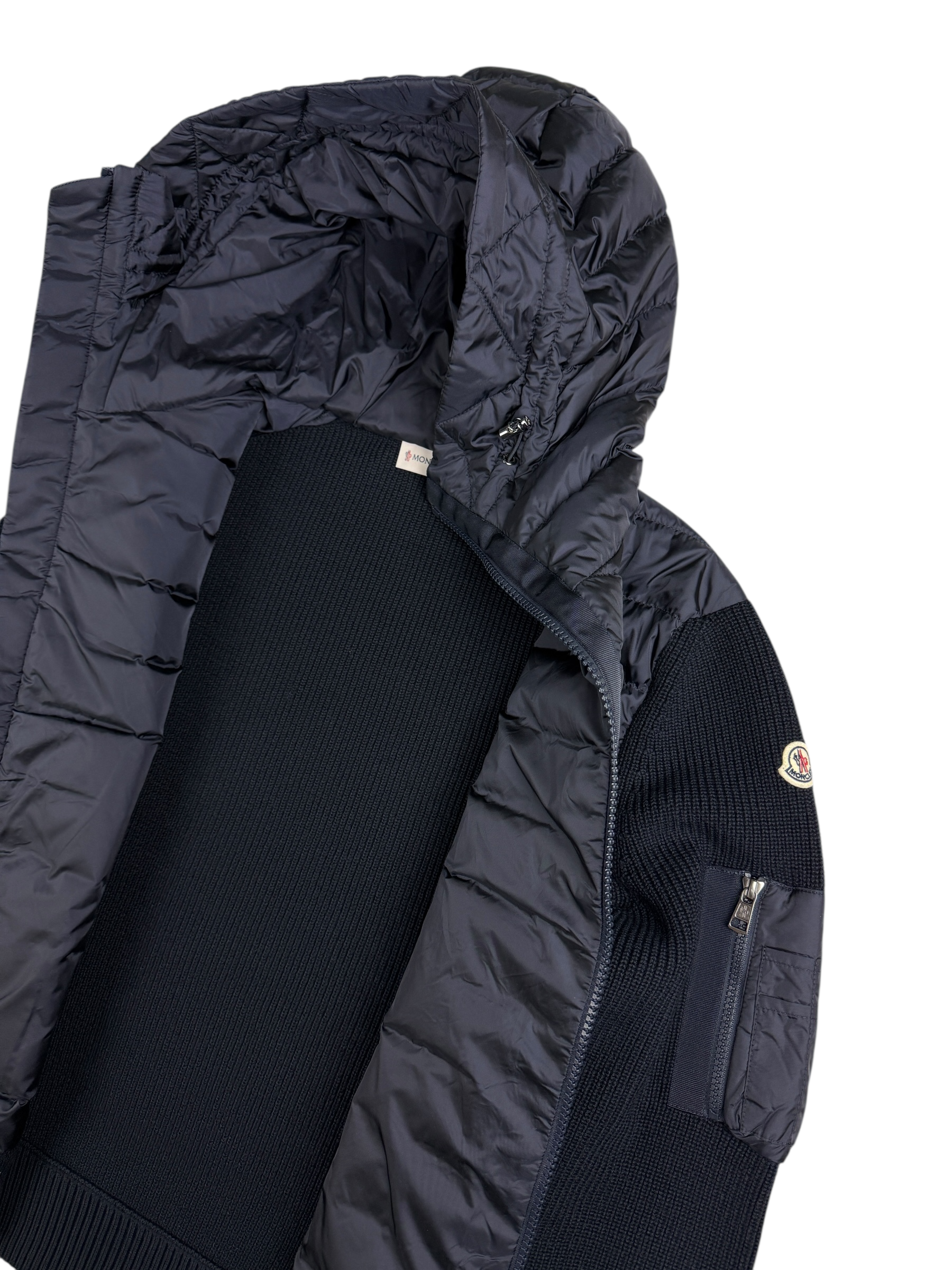 Cardigan Moncler marine taille M - Vue côté